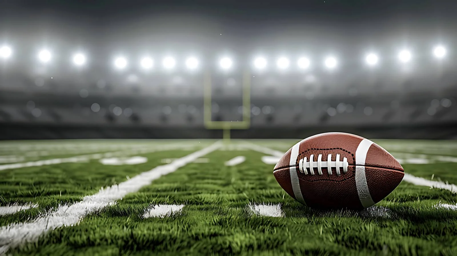 Vibrant College Football Match on Striped Field — free download from Dotvec