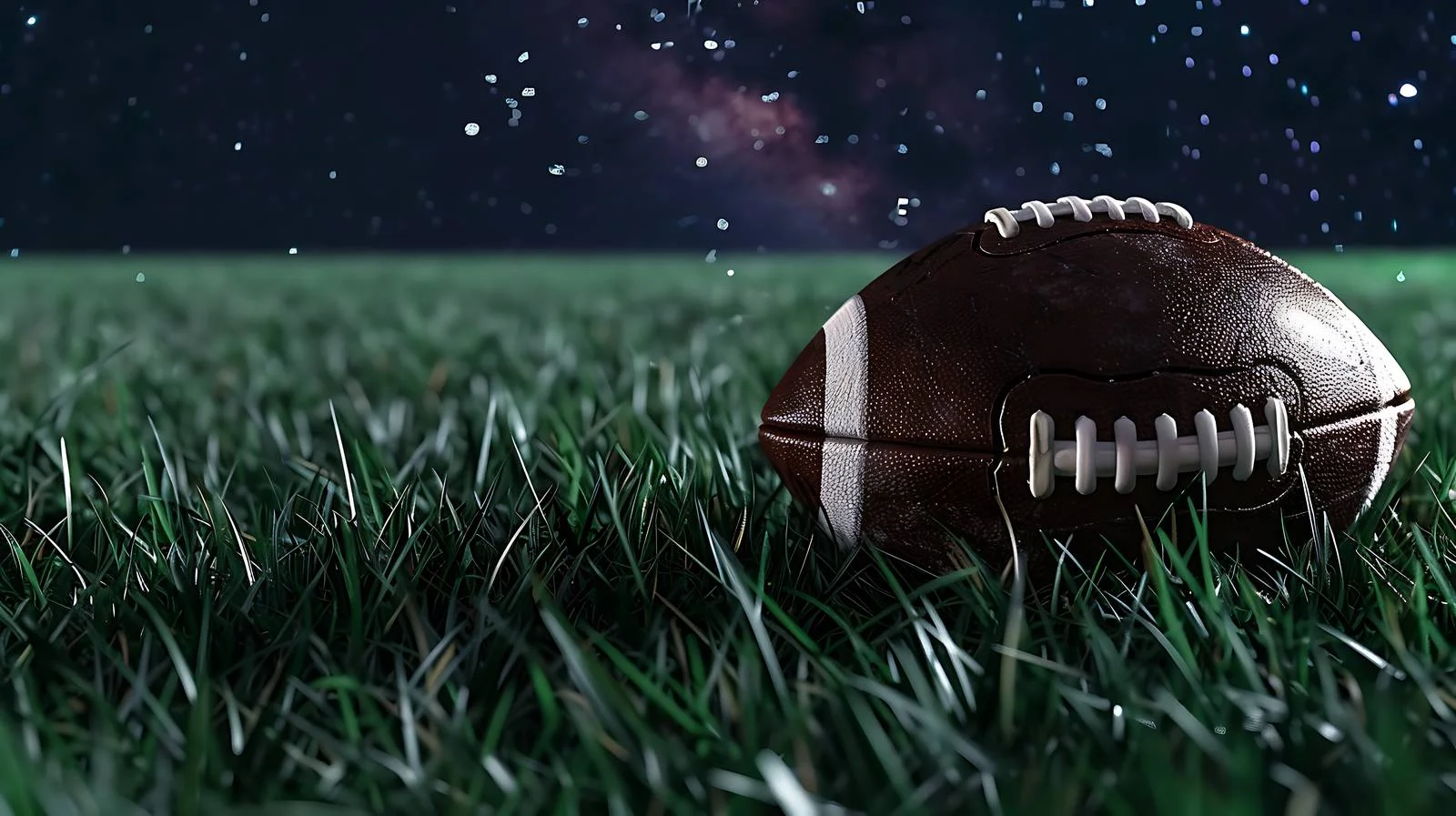 College style football on striped grass — free download from Dotvec