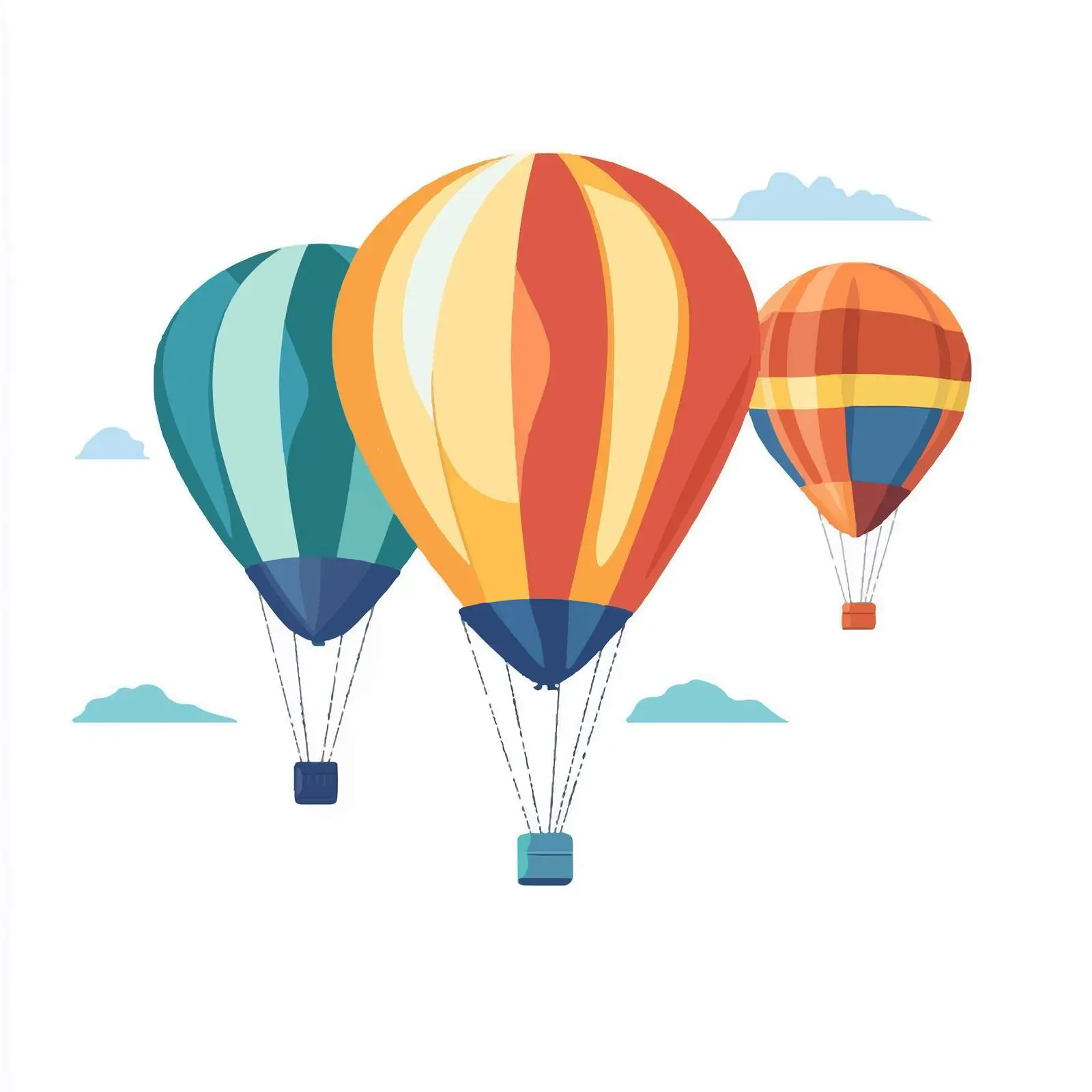 Colorful Balloons Vector Composition — free download from Dotvec
