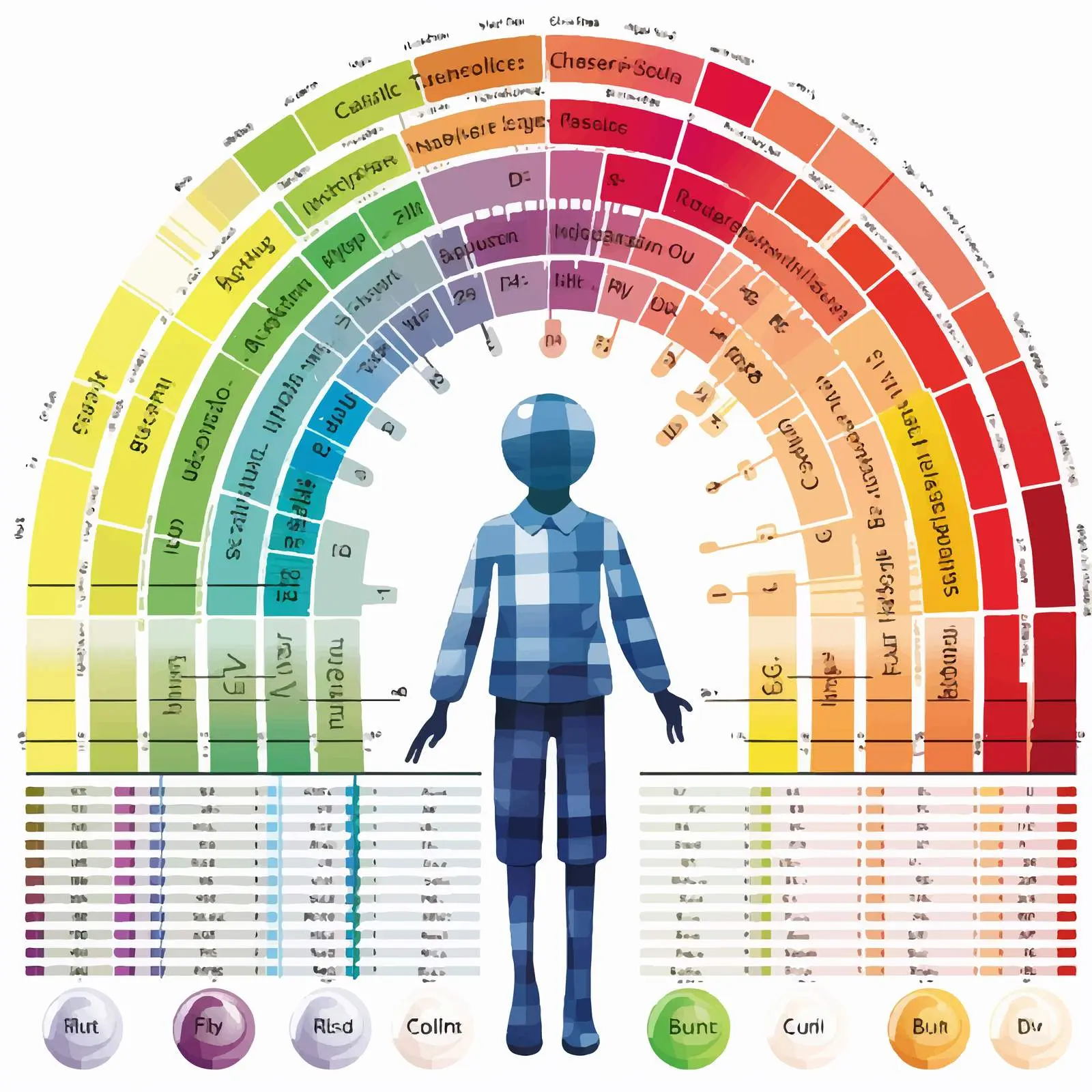 Color-Coded BMI Categories and Ranges Vector — free download from Dotvec
