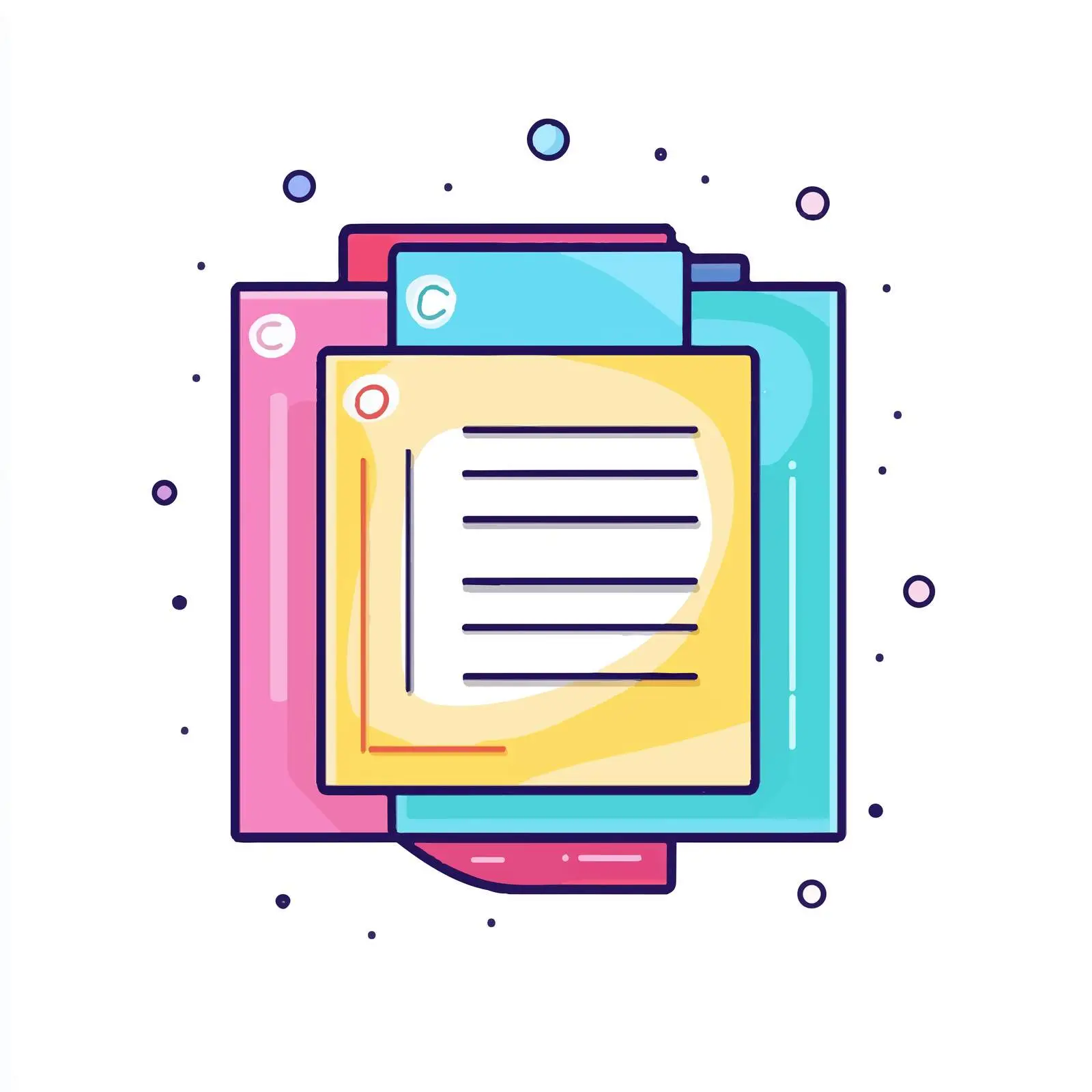 Flat Color Document Vector Icon — free download from Dotvec