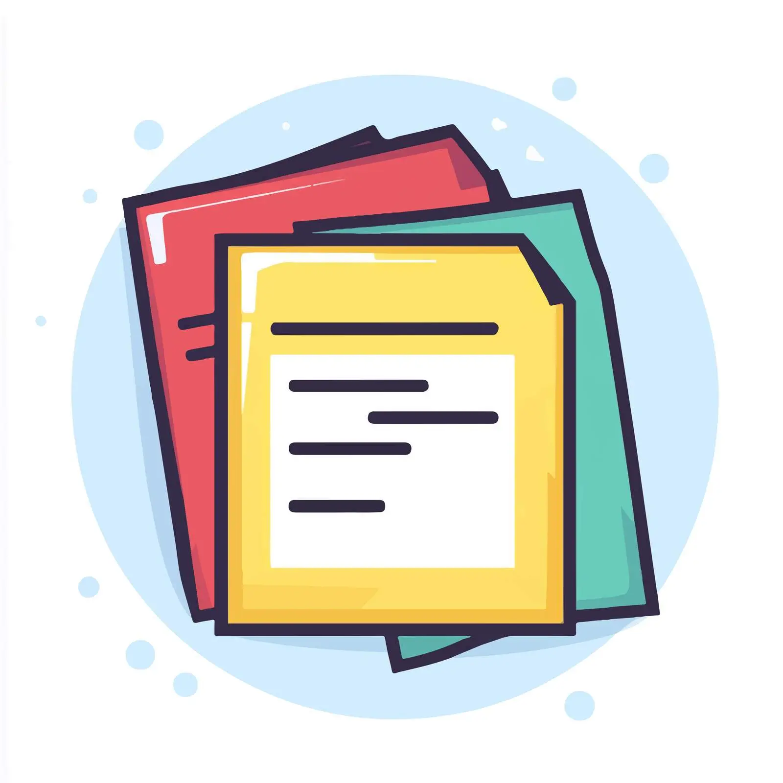 Colorful Document Vector Icon — free download from Dotvec
