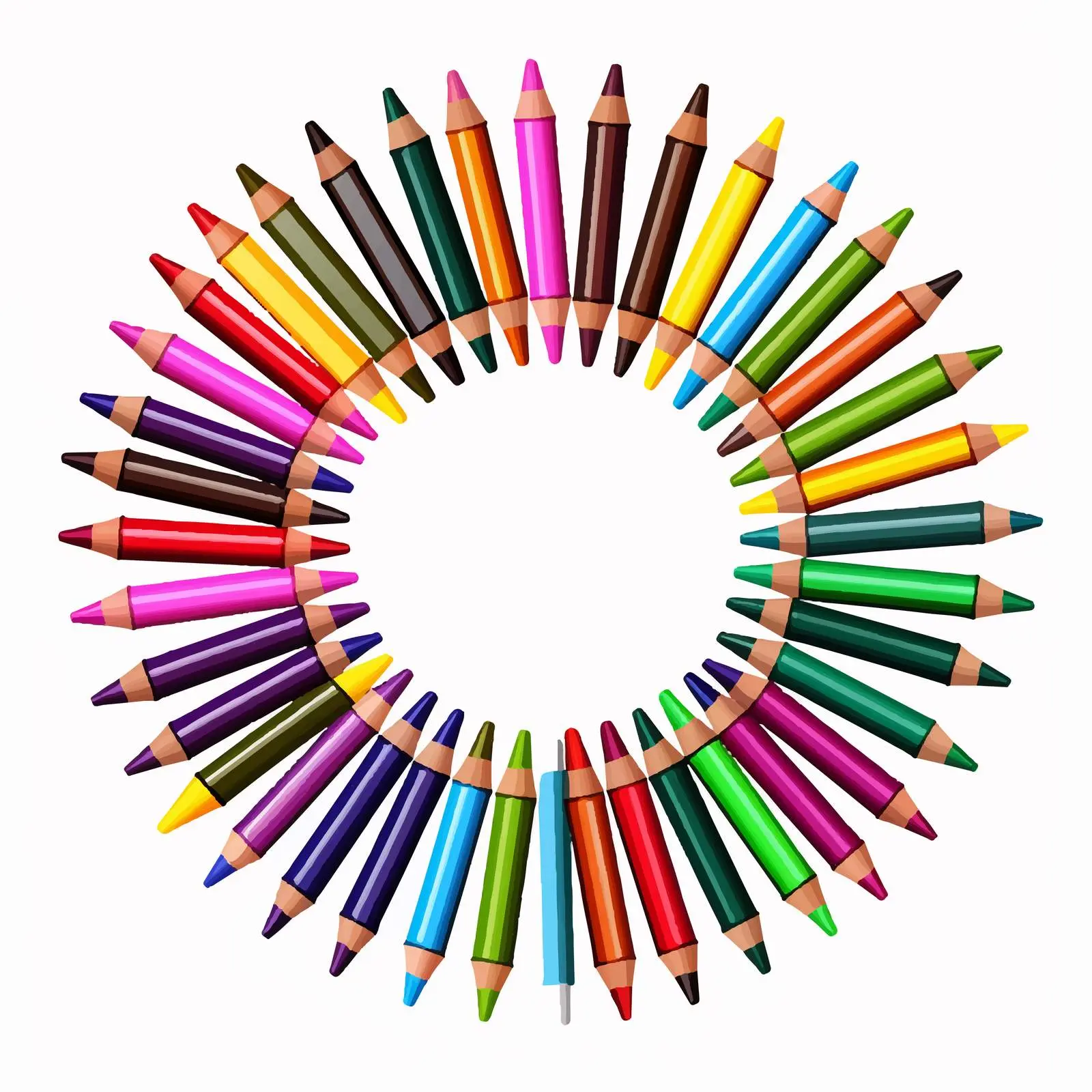Color Marker Open Vector Illustration on White Background — free download from Dotvec