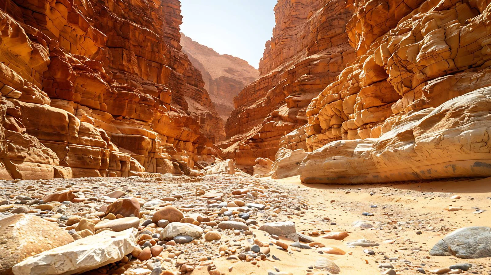 Vibrant Canyon in Egypt Desert — free download from Dotvec
