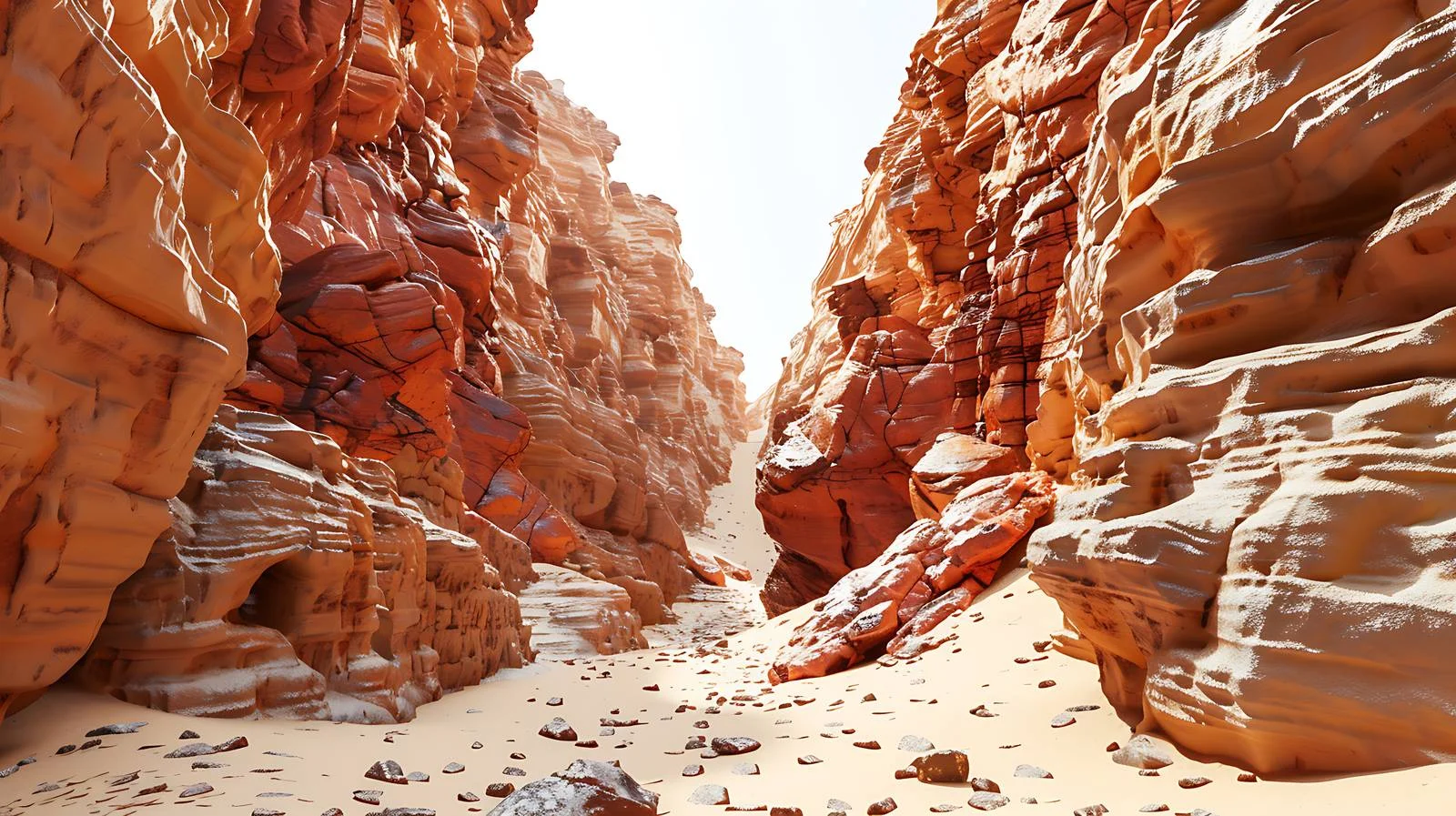 Vibrant Canyon Landscape in Egypt Desert — free download from Dotvec