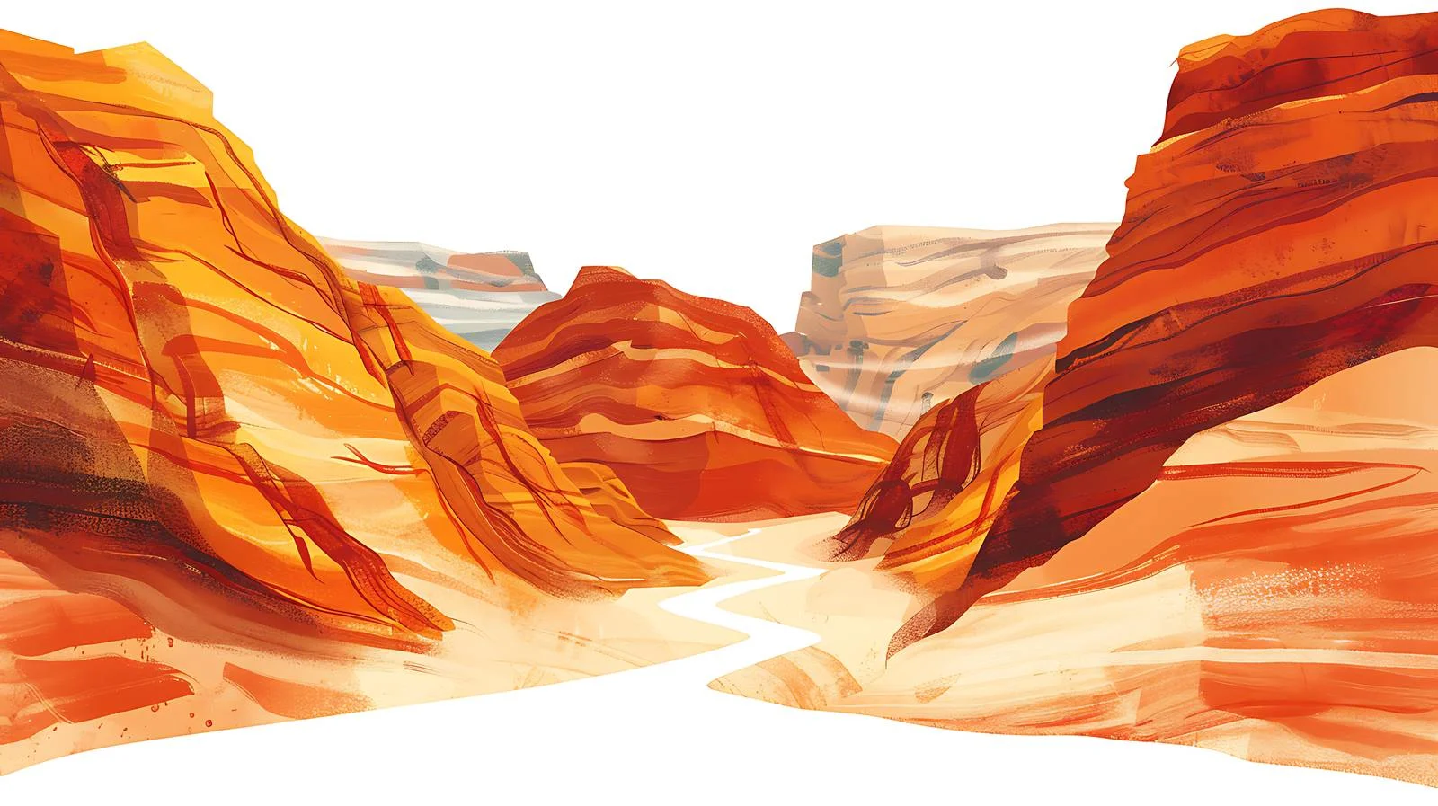 Scenic Colored Canyon in Egypt — free download from Dotvec