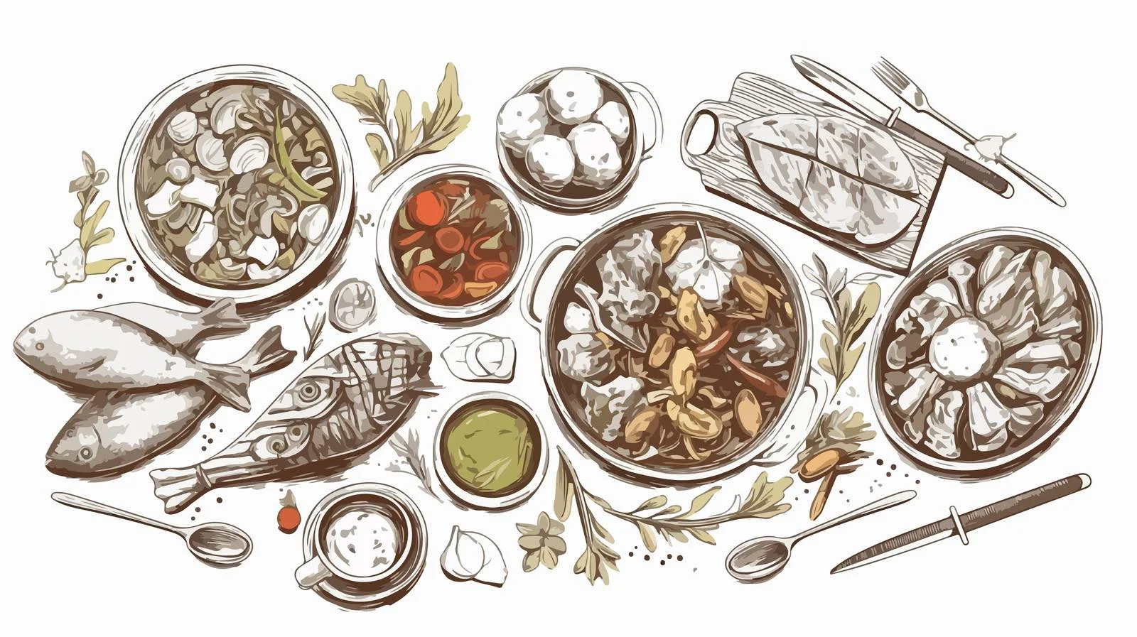 Vibrant Banner Designs Featuring Delicious Food — free download from Dotvec