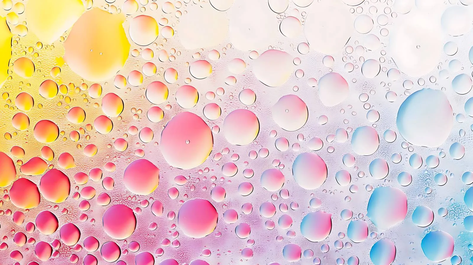 Vibrant Oil Drops on Water Surface — free download from Dotvec