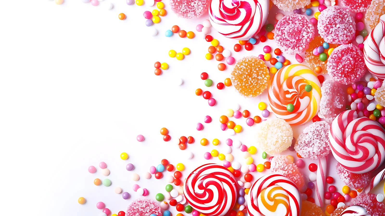 Vibrant Sweet Candies Background — free download from Dotvec