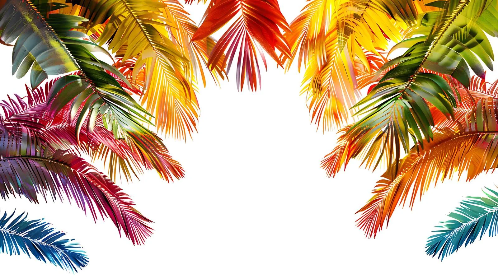 Vibrant Palm Roof Decoration Design — free download from Dotvec