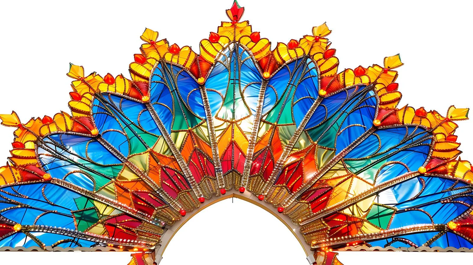 Vibrant Palm Thatch Roof Decor Background — free download from Dotvec