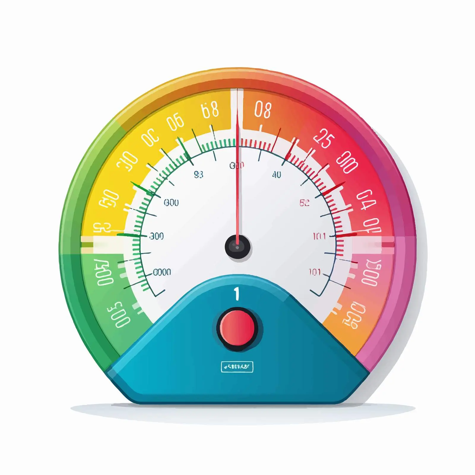 Colorful BMI Gauge with Weight Categories – free statistics image from Dotvec