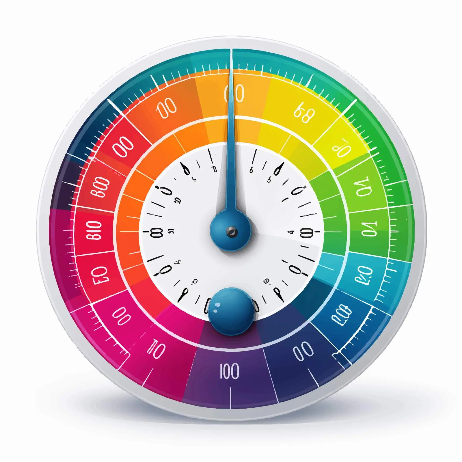 Colorful BMI Gauge with Weight Categories – free statistics image from Dotvec