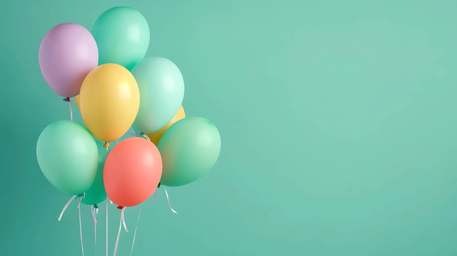 Vibrant Easter Egg Balloons on Green Background — free download from Dotvec