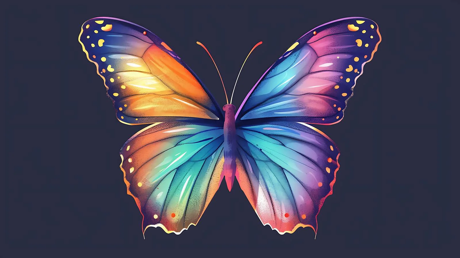 Vibrant Butterfly Art on Dark Background — free download from Dotvec
