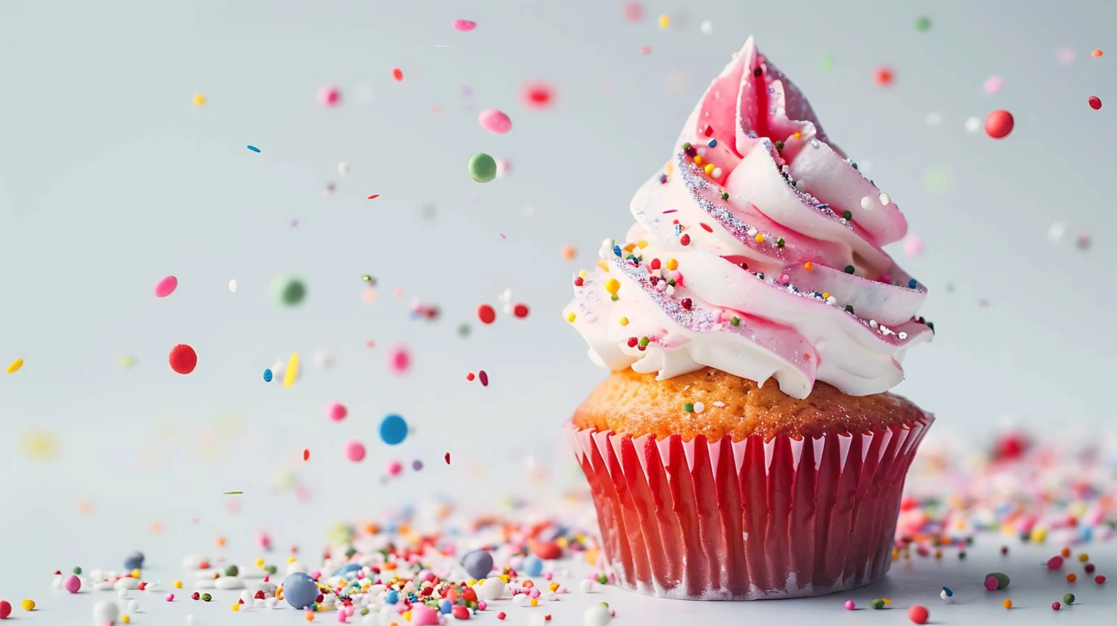 Vibrant Cupcake Celebration Background — free download from Dotvec