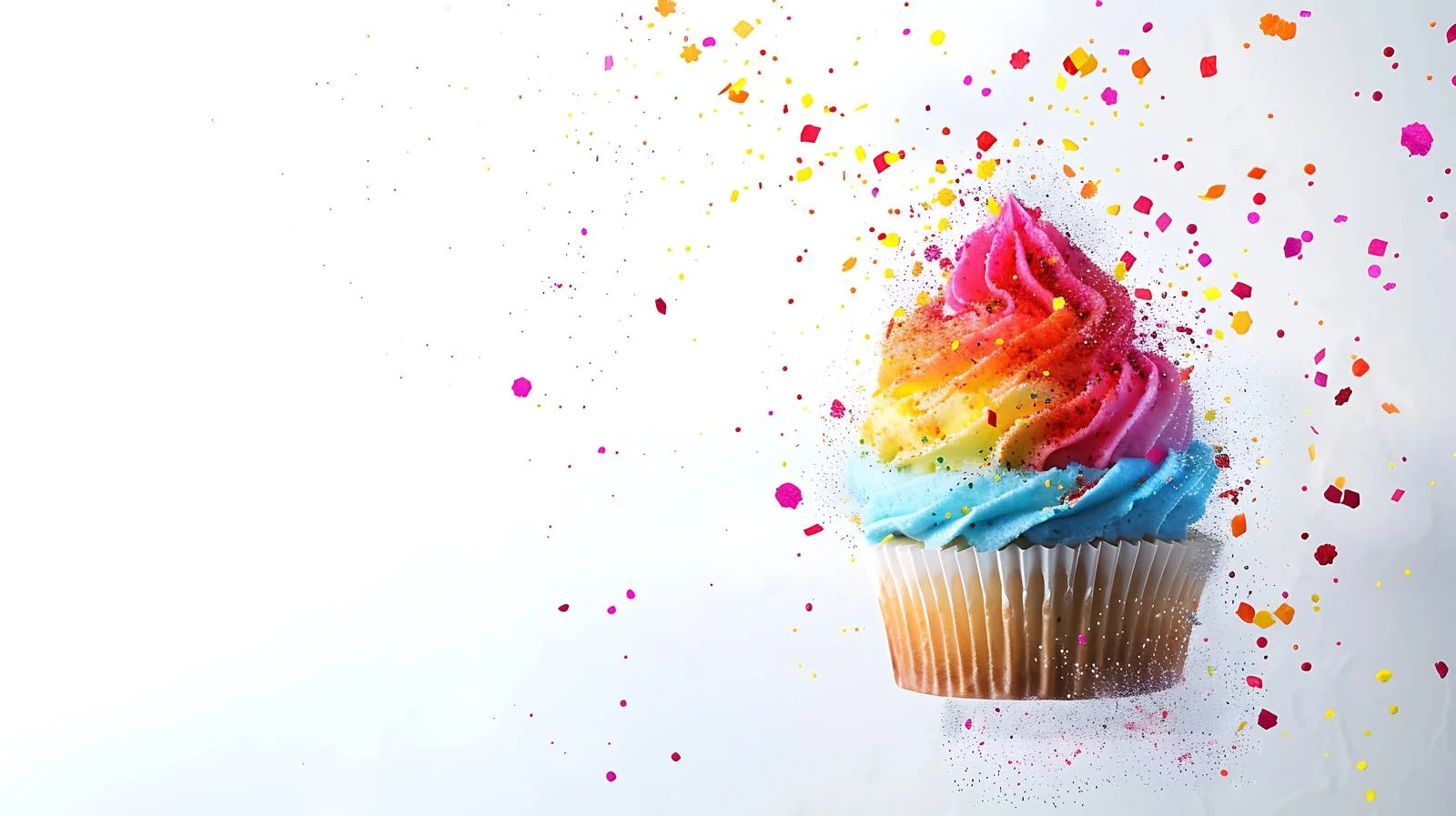 Vibrant Cupcake Celebration Background — free download from Dotvec
