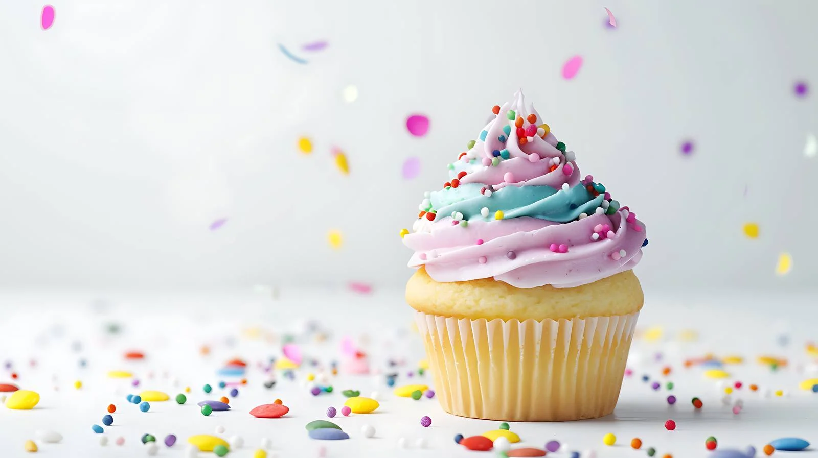 Vibrant Celebration Cupcake Background — free download from Dotvec