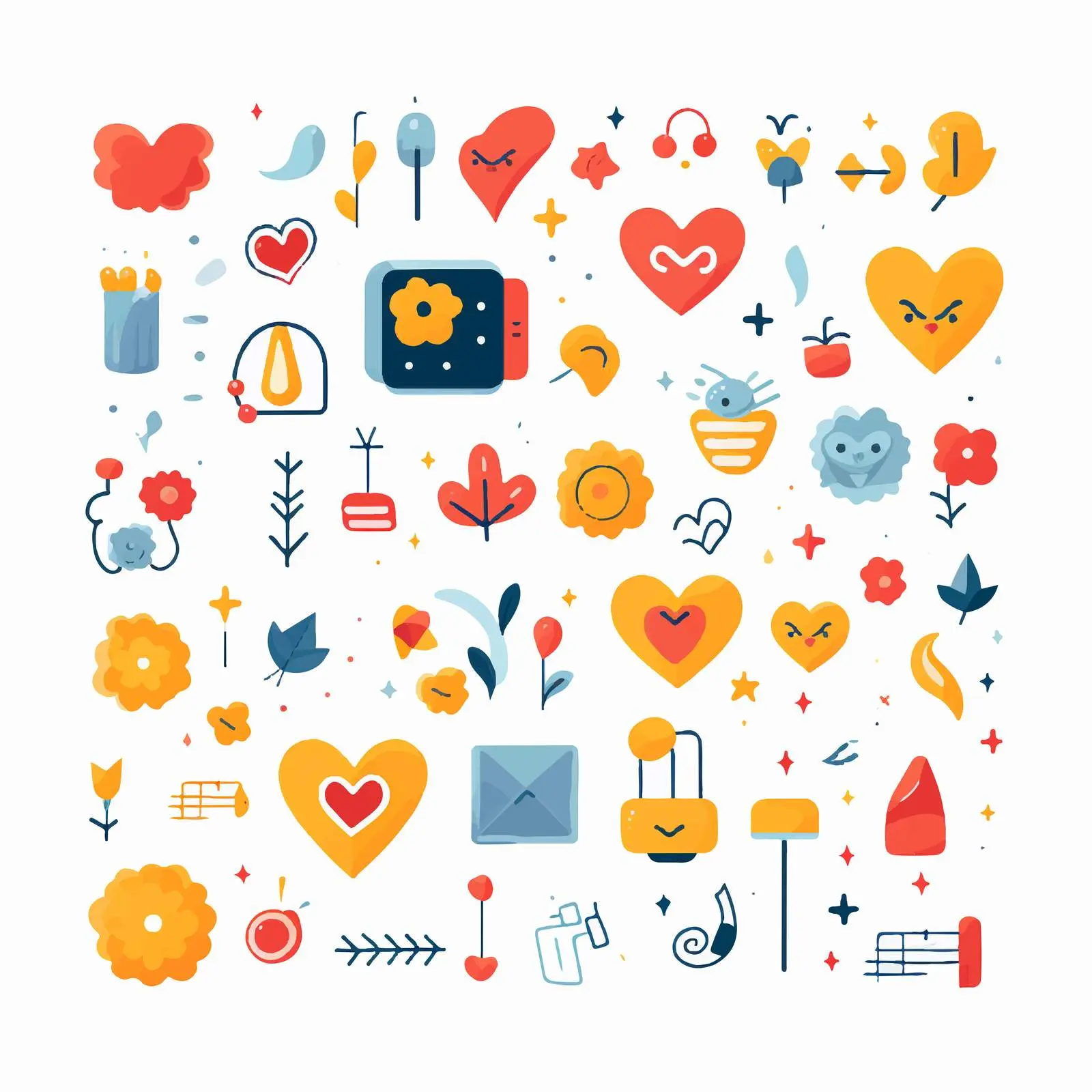 Colorful Vector Signage and Button Collection — free download from Dotvec