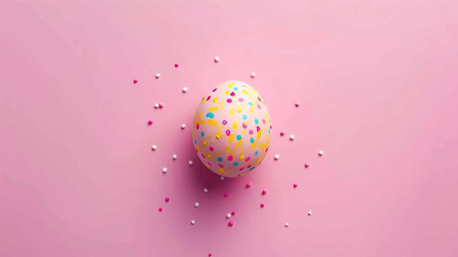 Vibrant Easter Egg on Pink Background — free download from Dotvec