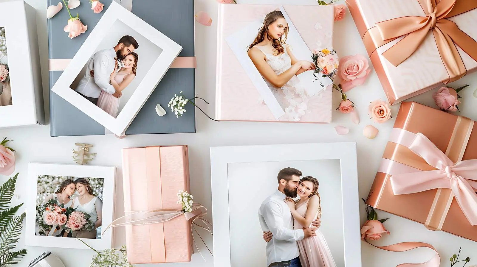 Colorful Family Wedding Photo Album Collage — free download from Dotvec