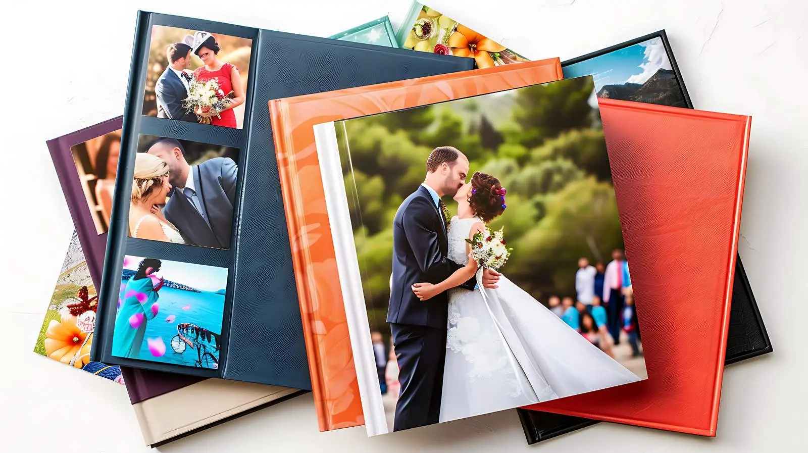 Colorful Family Wedding Photo Album Collage — free download from Dotvec