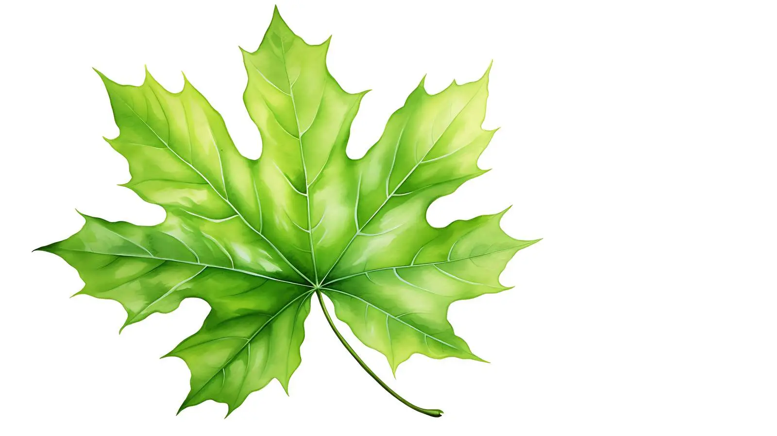Vibrant Maple Leaf on White Background — free download from Dotvec