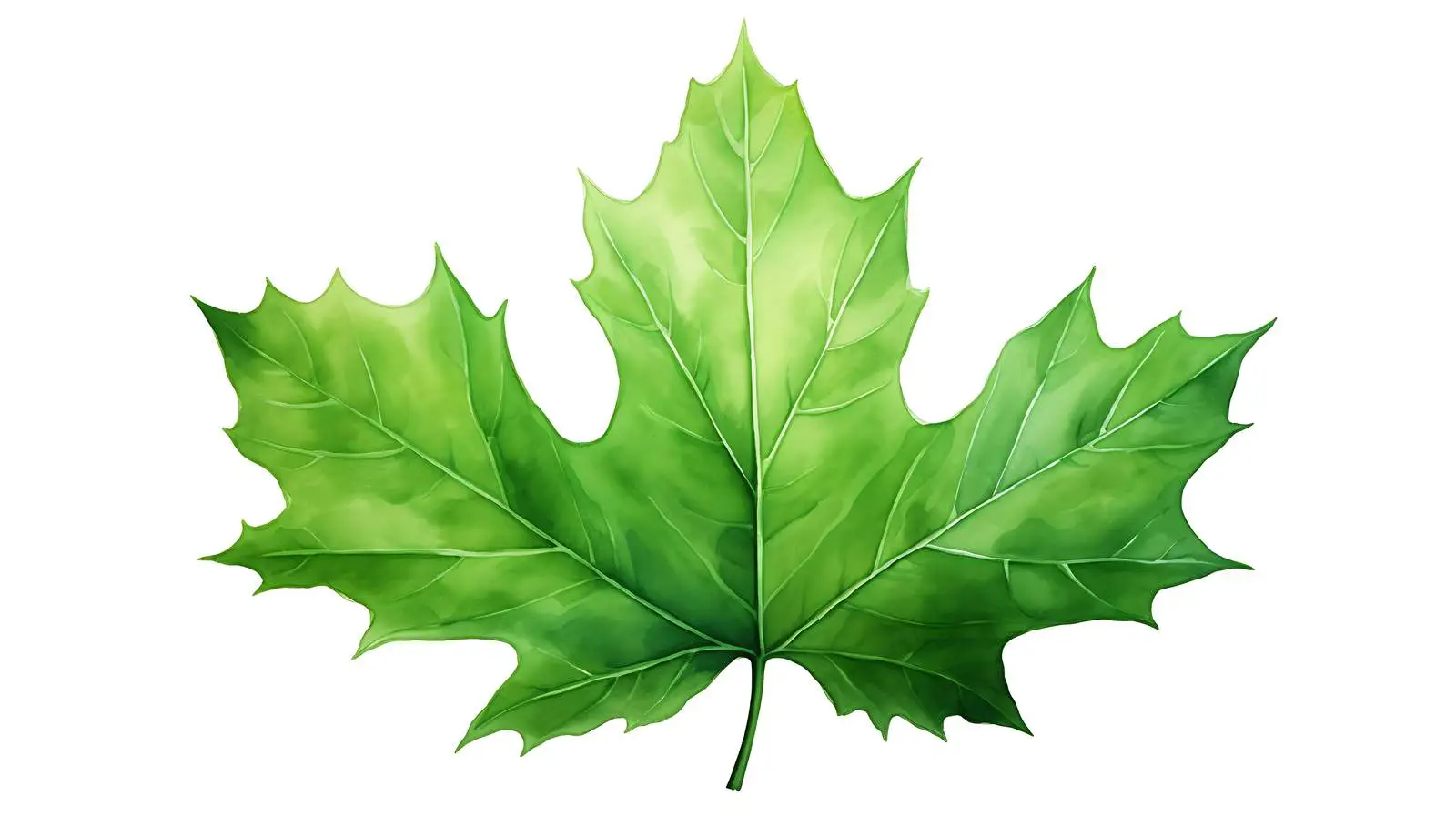 Vibrant Maple Leaf on White Background — free download from Dotvec