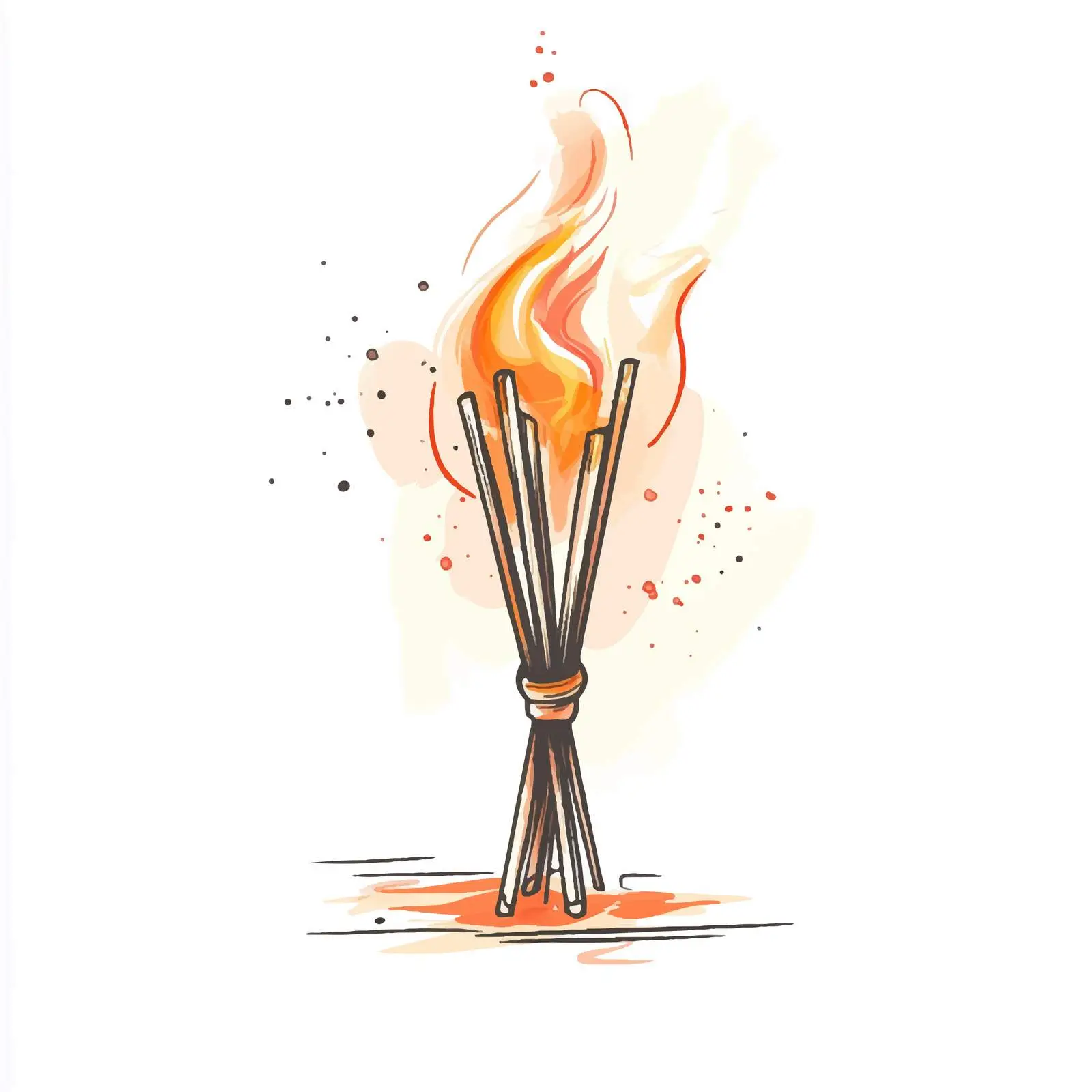 Colorful Hand-Drawn Aromatherapy Stick — free download from Dotvec