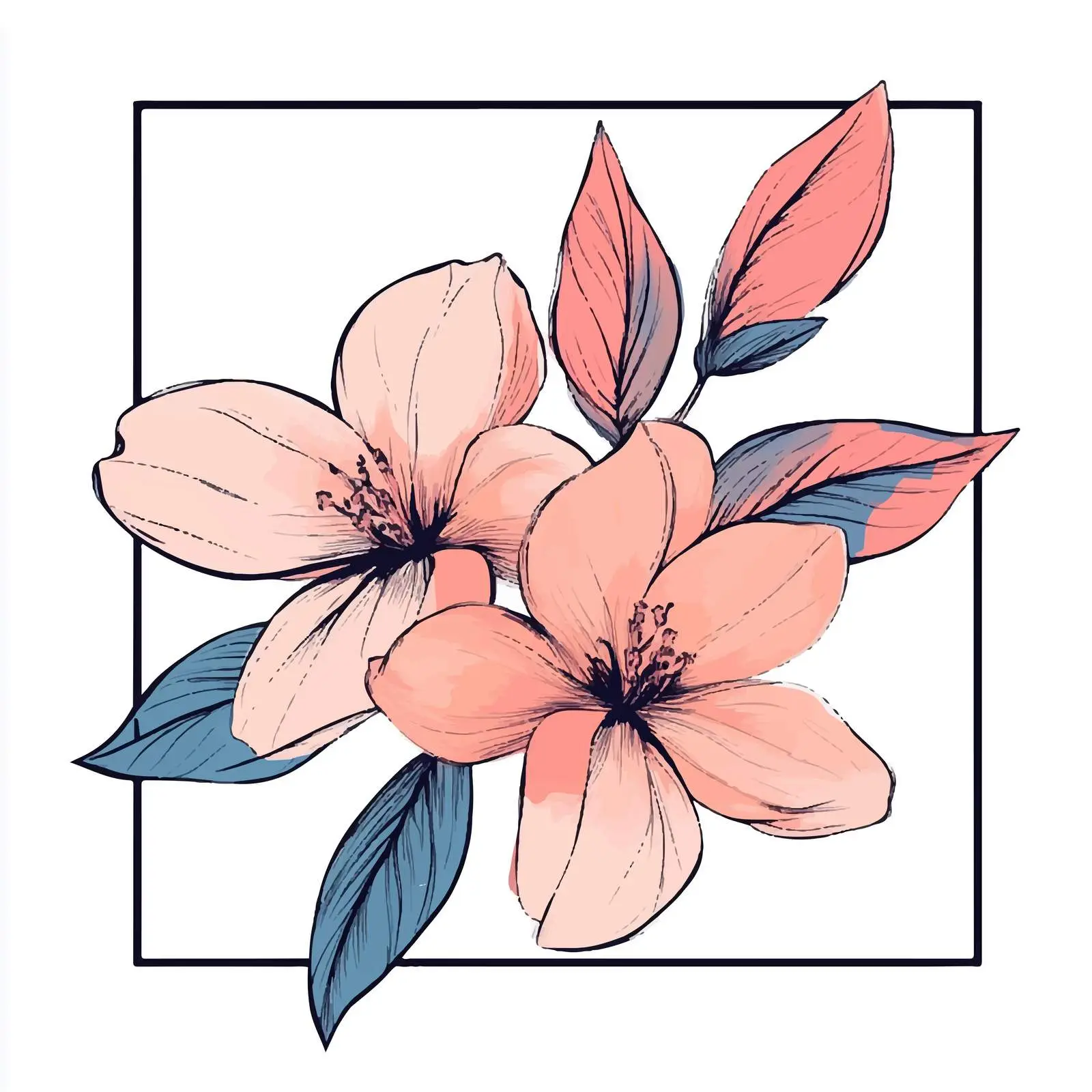 Hand-Drawn Flower Sketch for Spa — free download from Dotvec
