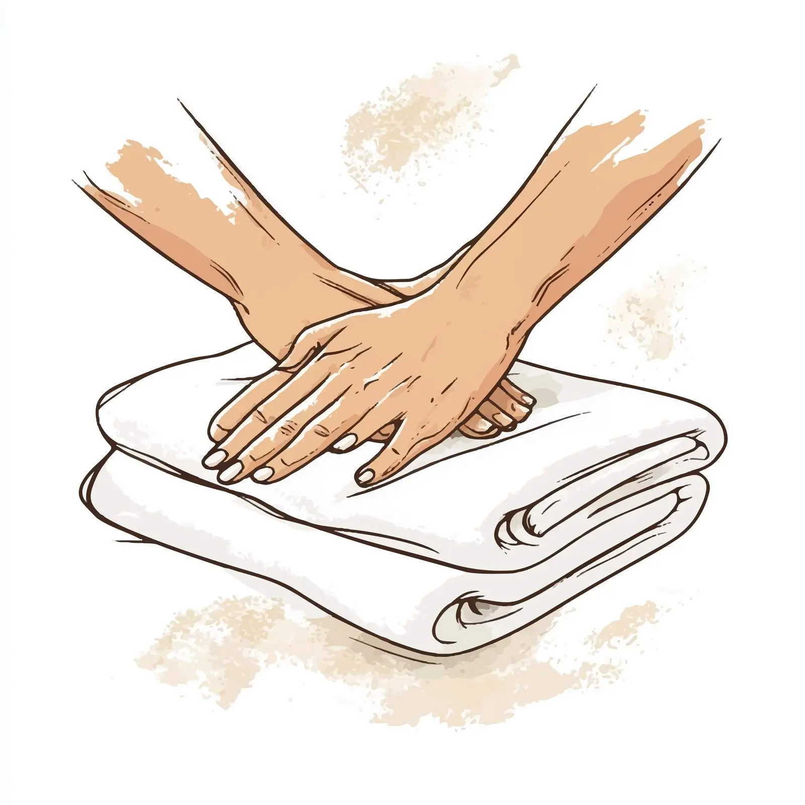 Colorful Hand-drawn Spa Massage Illustration — free download from Dotvec