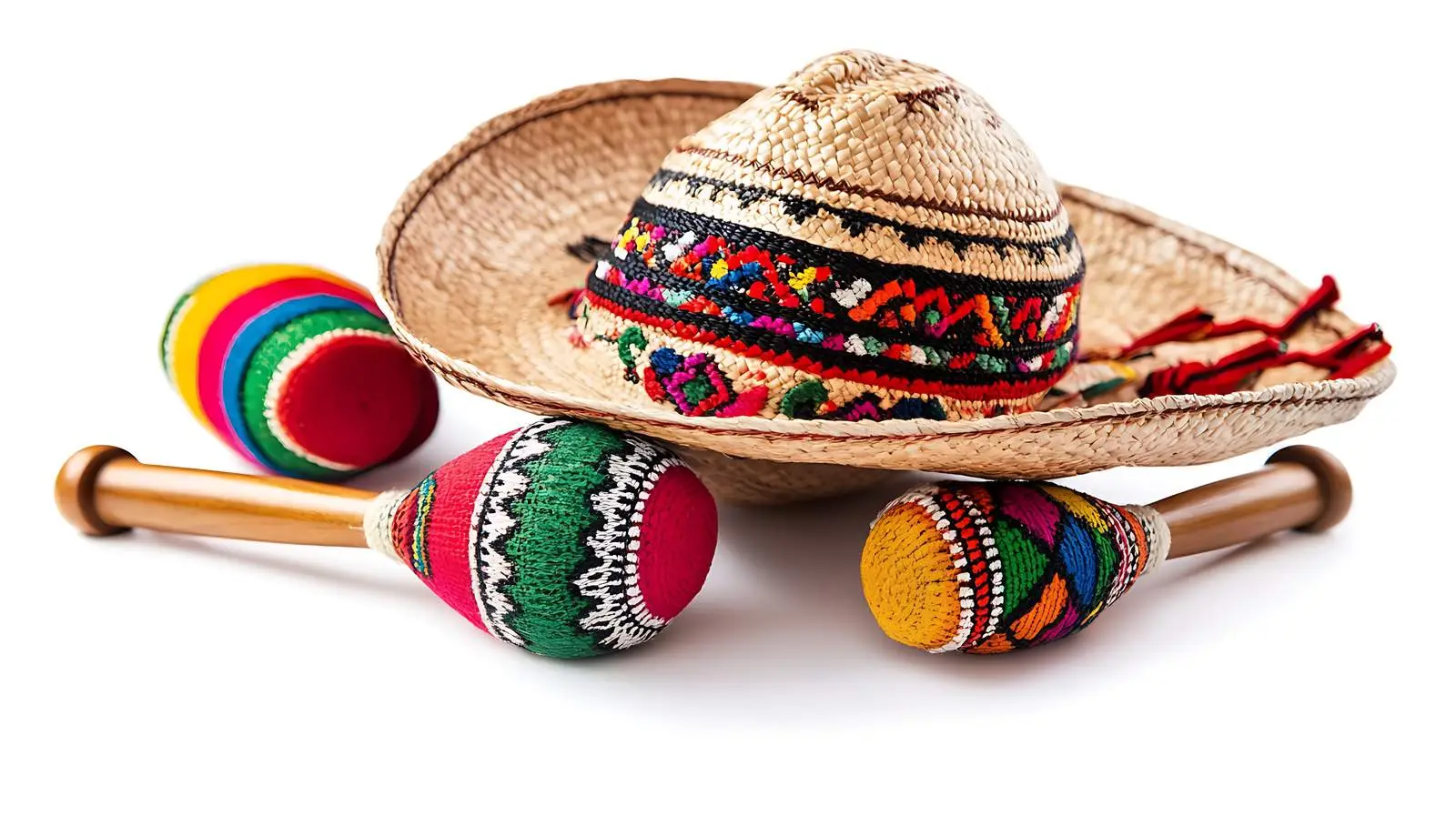 Mexican Sombrero and Maracas Collection — free download from Dotvec