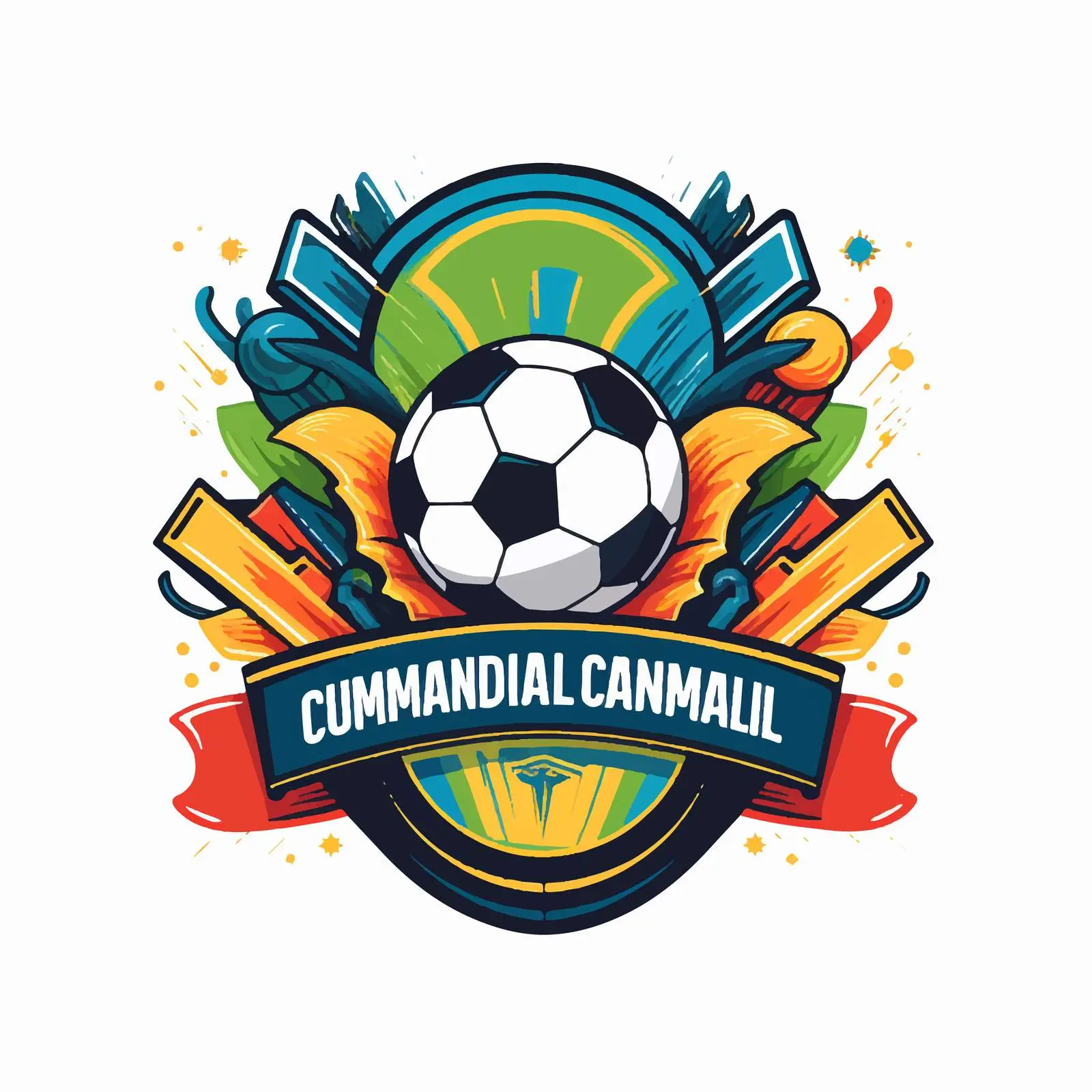 Colorful Junior Football Championship Poster Template – free physical activity image from Dotvec