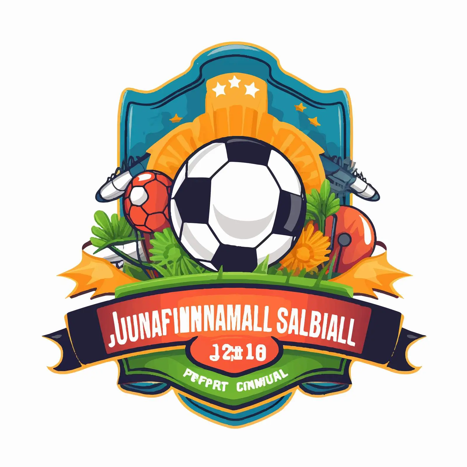 Colorful Junior Football Championship Poster Template — free download from Dotvec