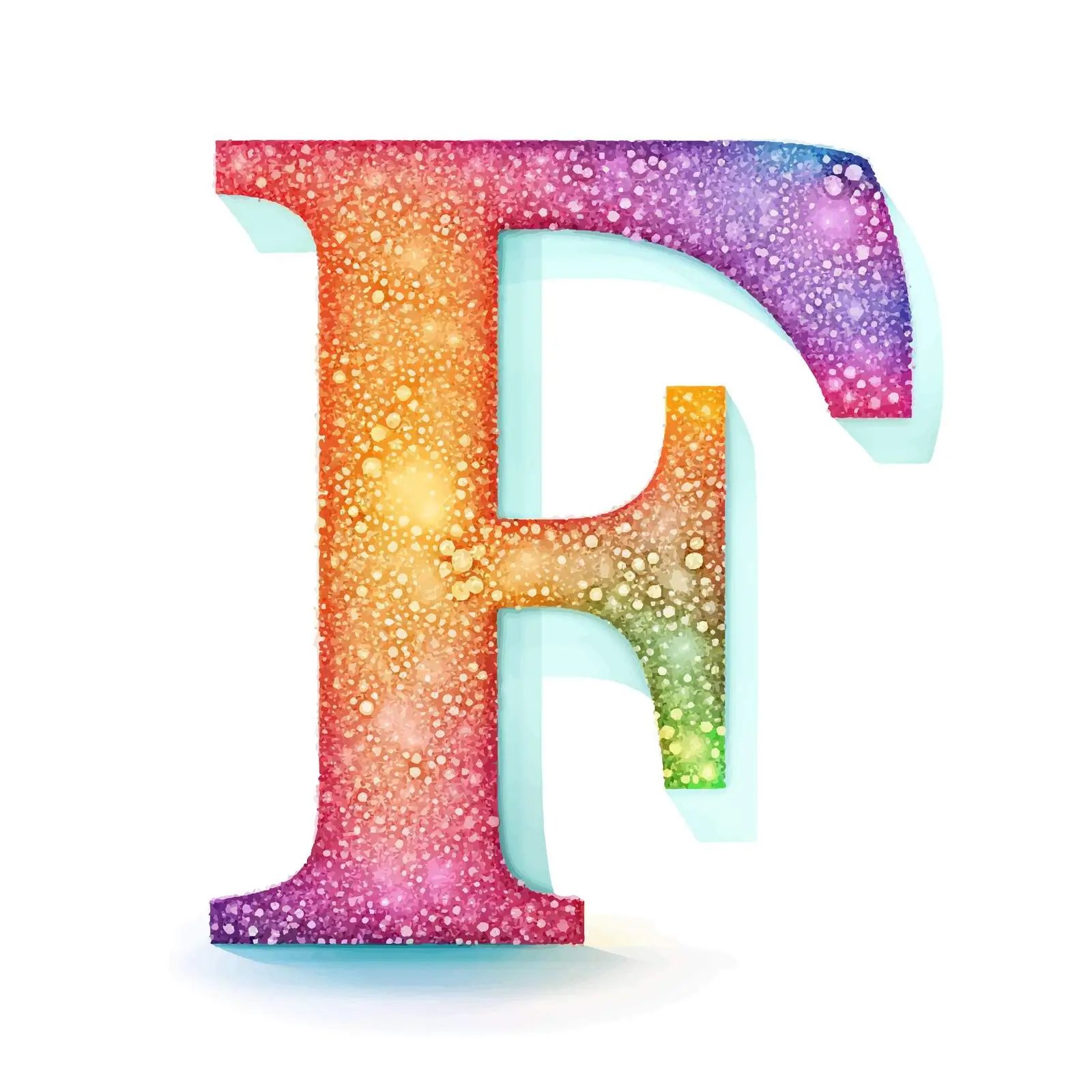 Colorful Latin Letters Clip Art Set with Gradients — free download from Dotvec