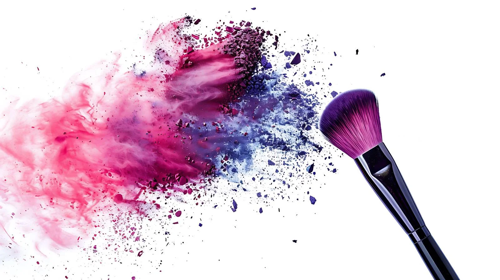 Vibrant Cosmetic Brush with Colorful Burst — free download from Dotvec