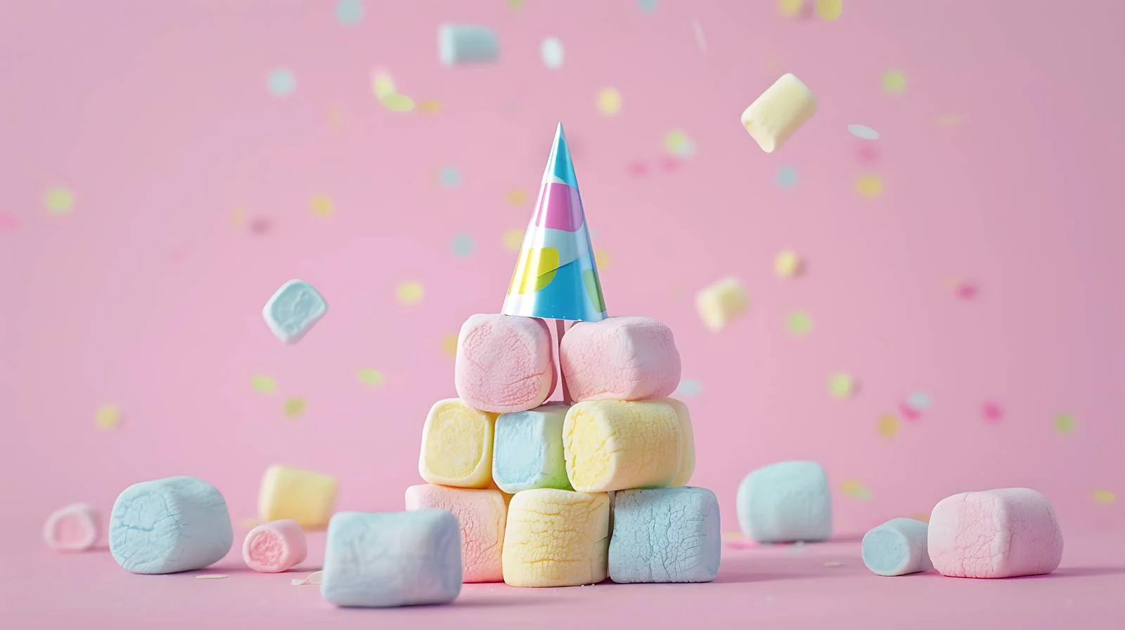 Fun Marshmallows Party Celebration — free download from Dotvec