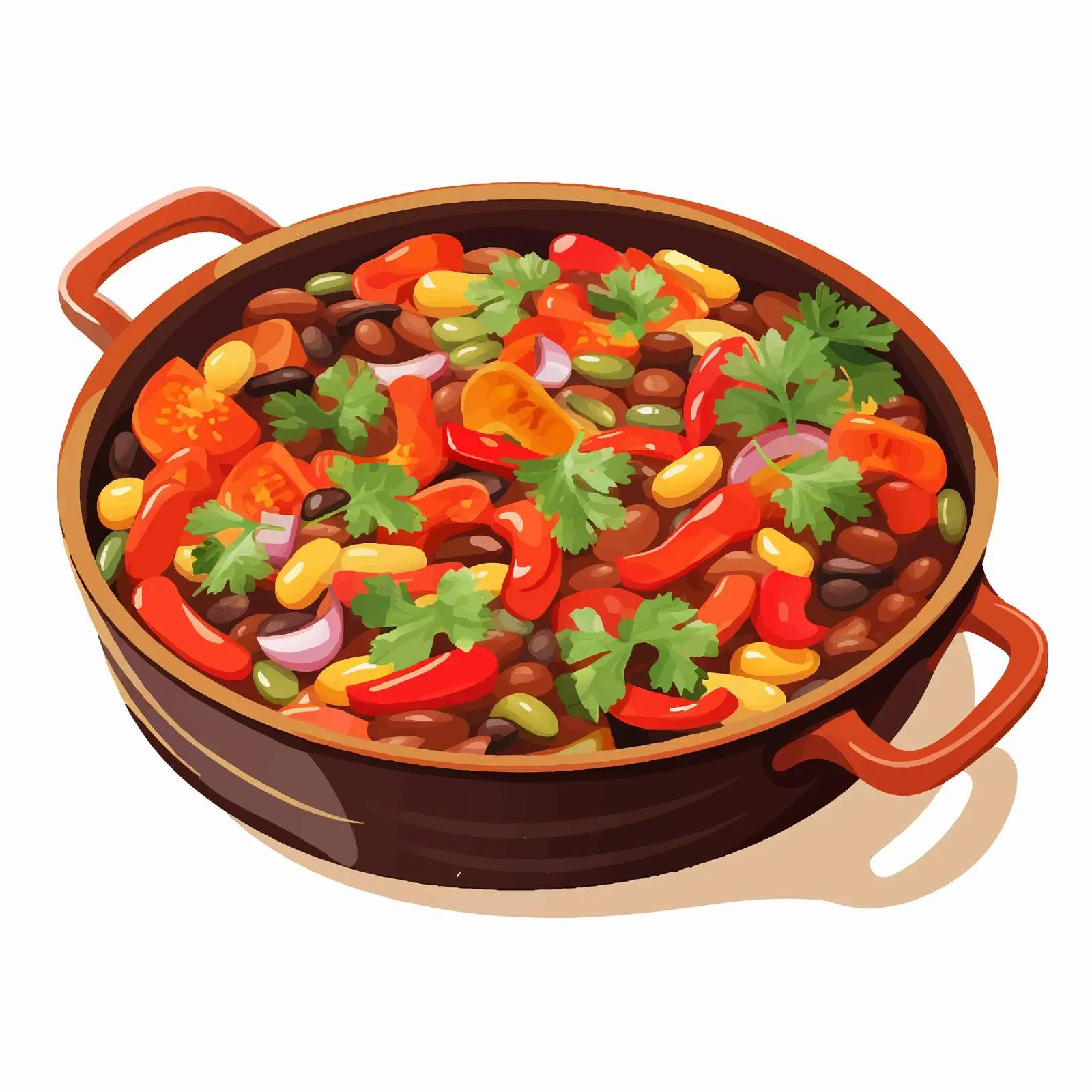 Colorful Mexican Bean Dish with Vegetables – free traditional dish image from Dotvec