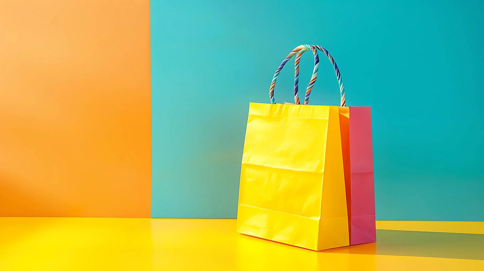 Vibrant Paper Shopping Bag — free download from Dotvec