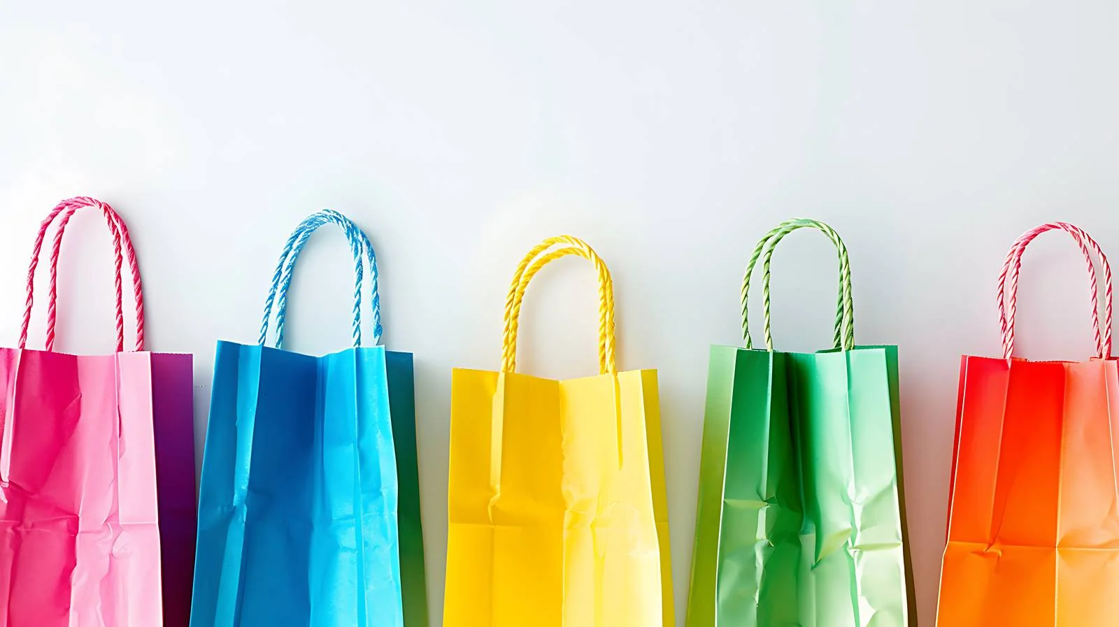 Vibrant Paper Shopping Bags Display — free download from Dotvec
