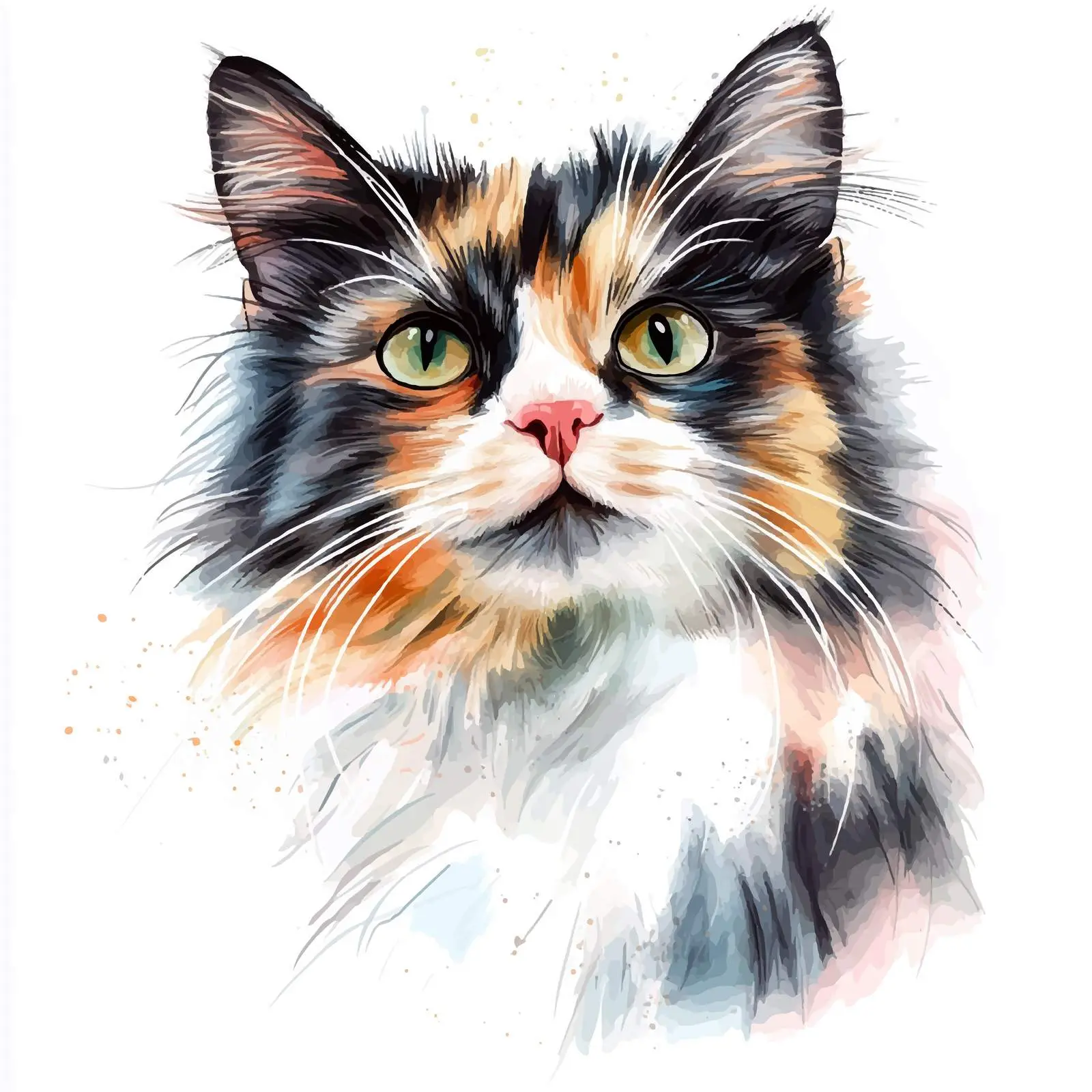 Colorful Hand-Drawn Cat Sketch — free download from Dotvec