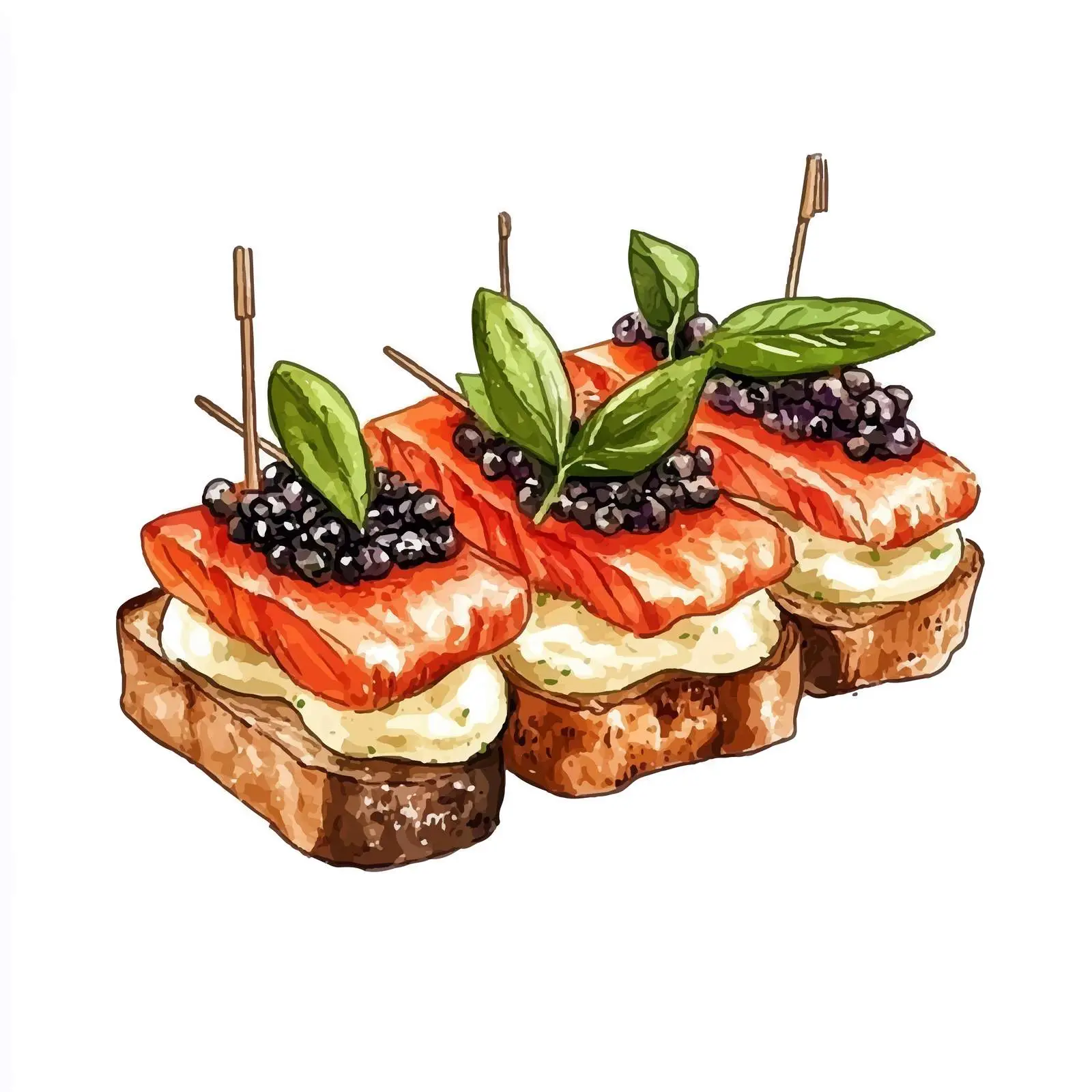 Colorful Hand-Drawn Canape Sketch — free download from Dotvec