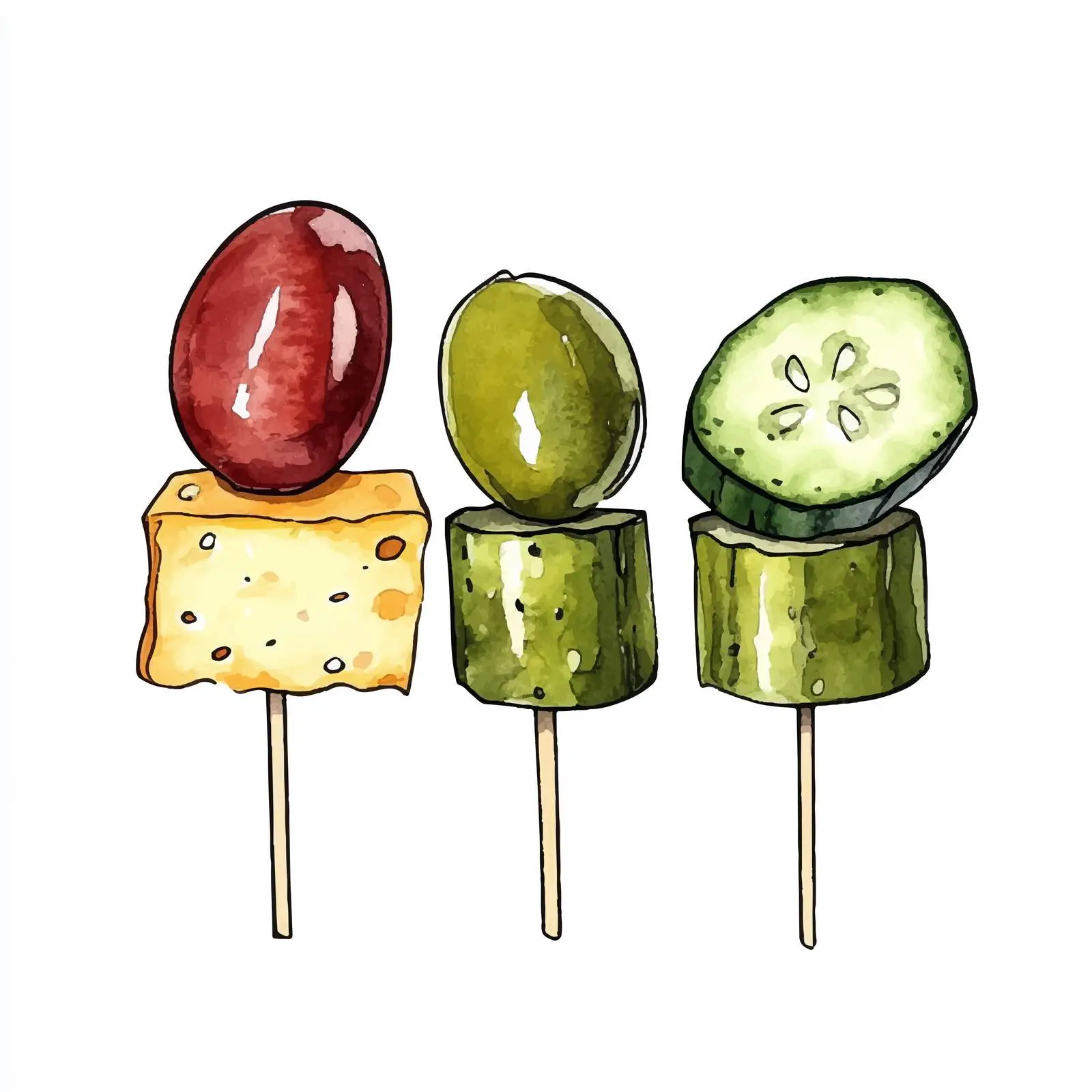 Colorful Hand-Drawn Canape Sketch — free download from Dotvec