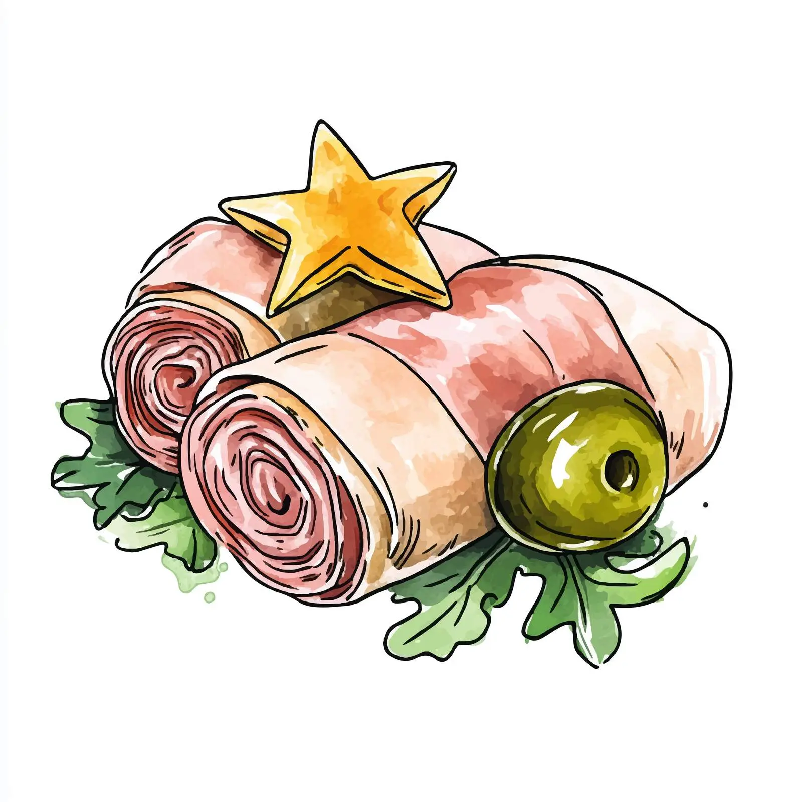 Colorful Hand-Drawn Canape Sketch — free download from Dotvec
