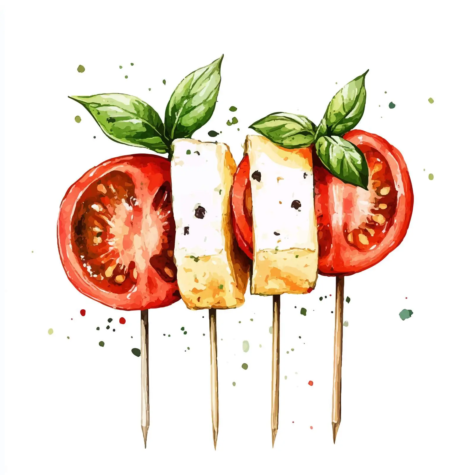 Colorful Hand-Drawn Canapé Illustration — free download from Dotvec