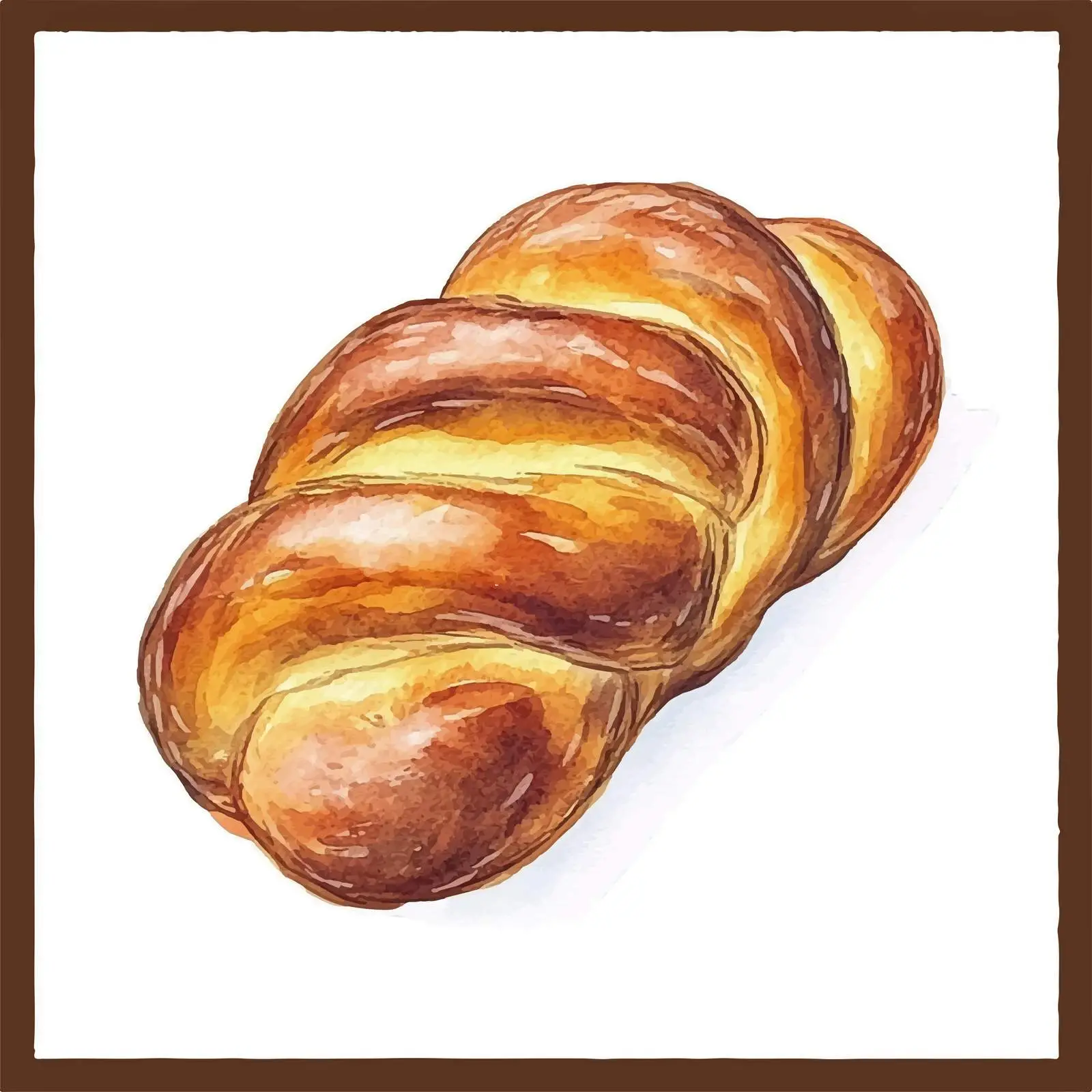 Colorful Hand-Drawn Challah Bread Sketch – free challah image from Dotvec