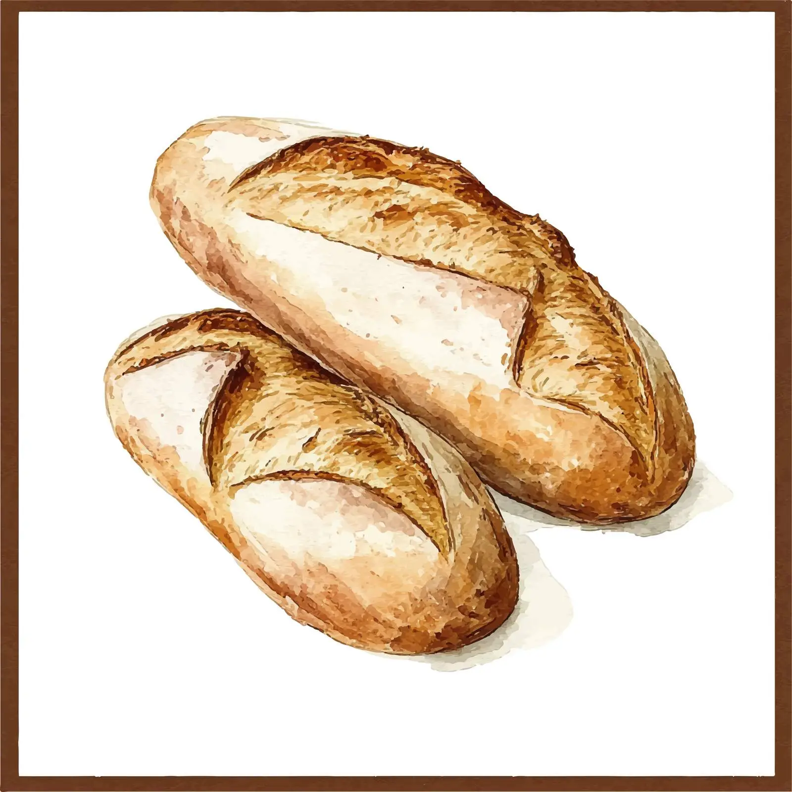 Hand-Drawn Ciabatta Bread Sketch — free download from Dotvec