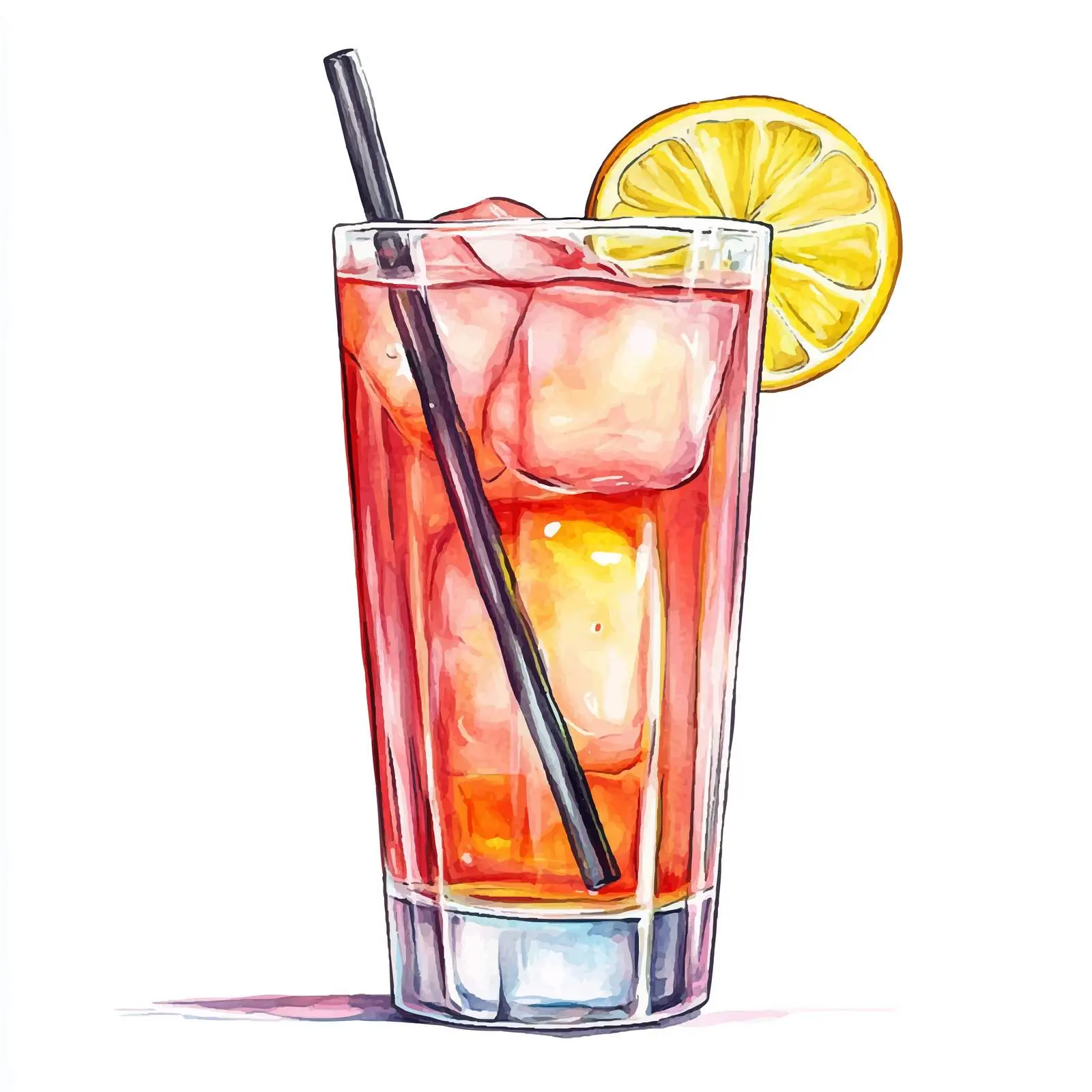 Hand-Drawn Colorful Cocktail Illustration — free download from Dotvec