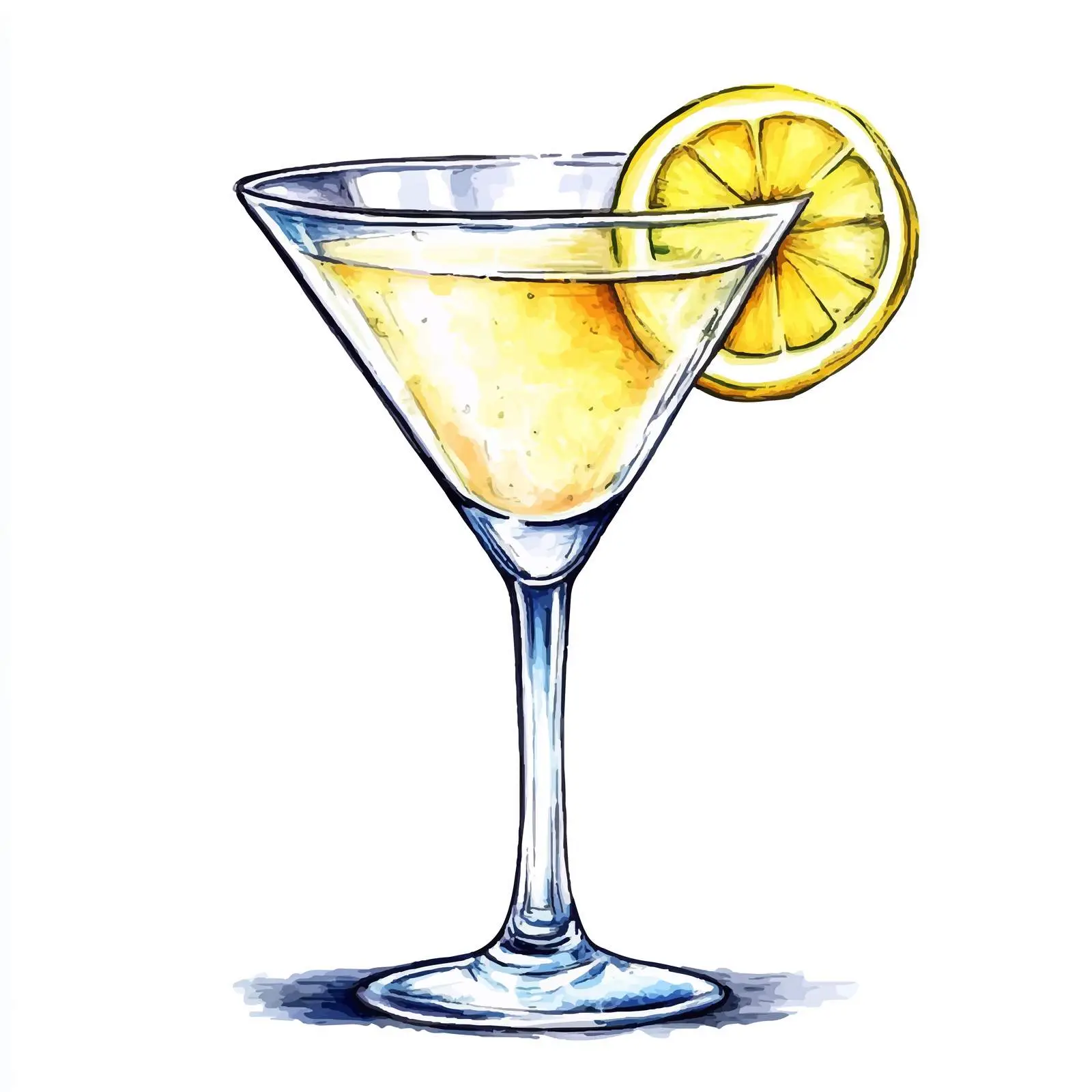 Colorful Hand-Drawn Cocktail Sketch — free download from Dotvec
