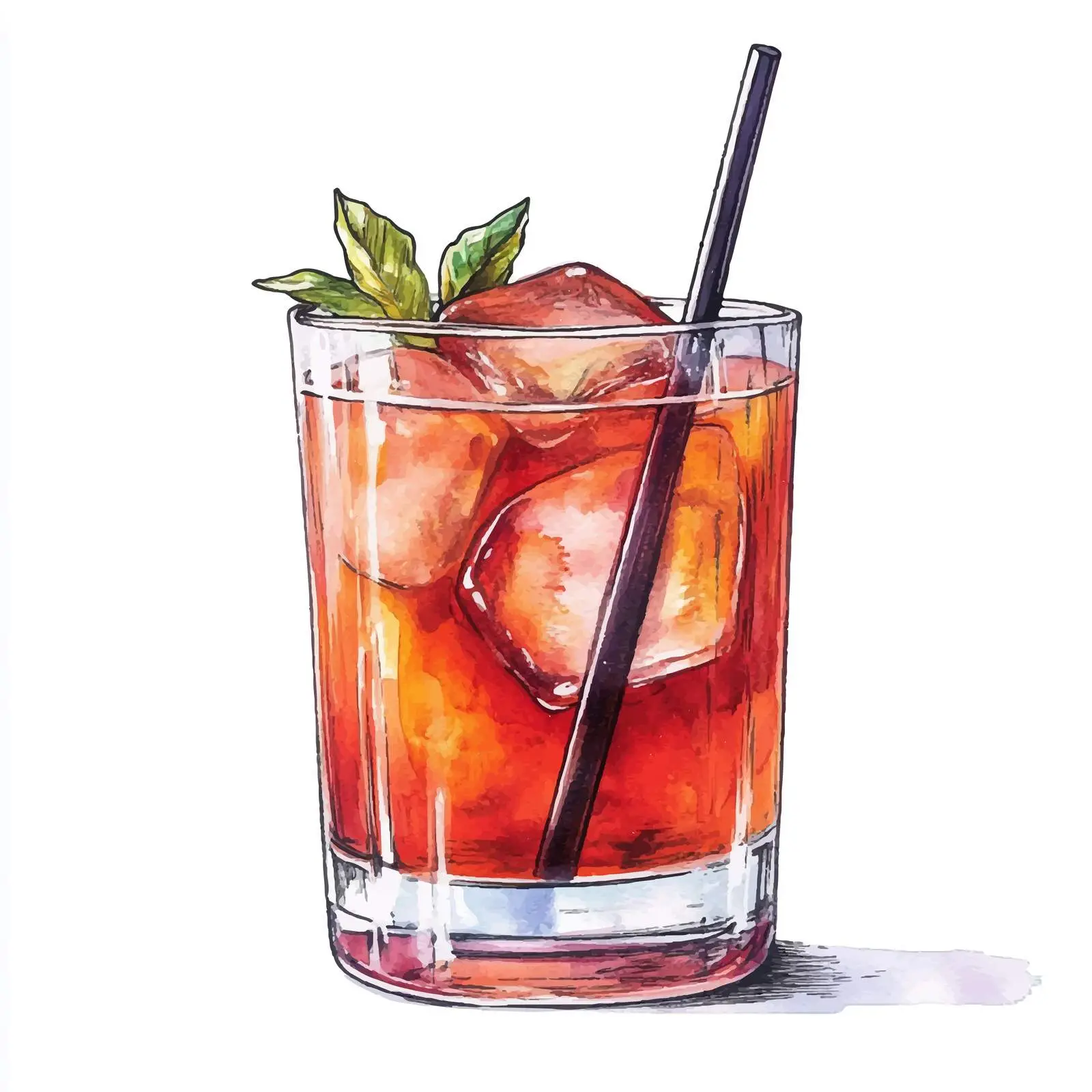 Colorful Hand-Drawn Cocktail Sketch — free download from Dotvec